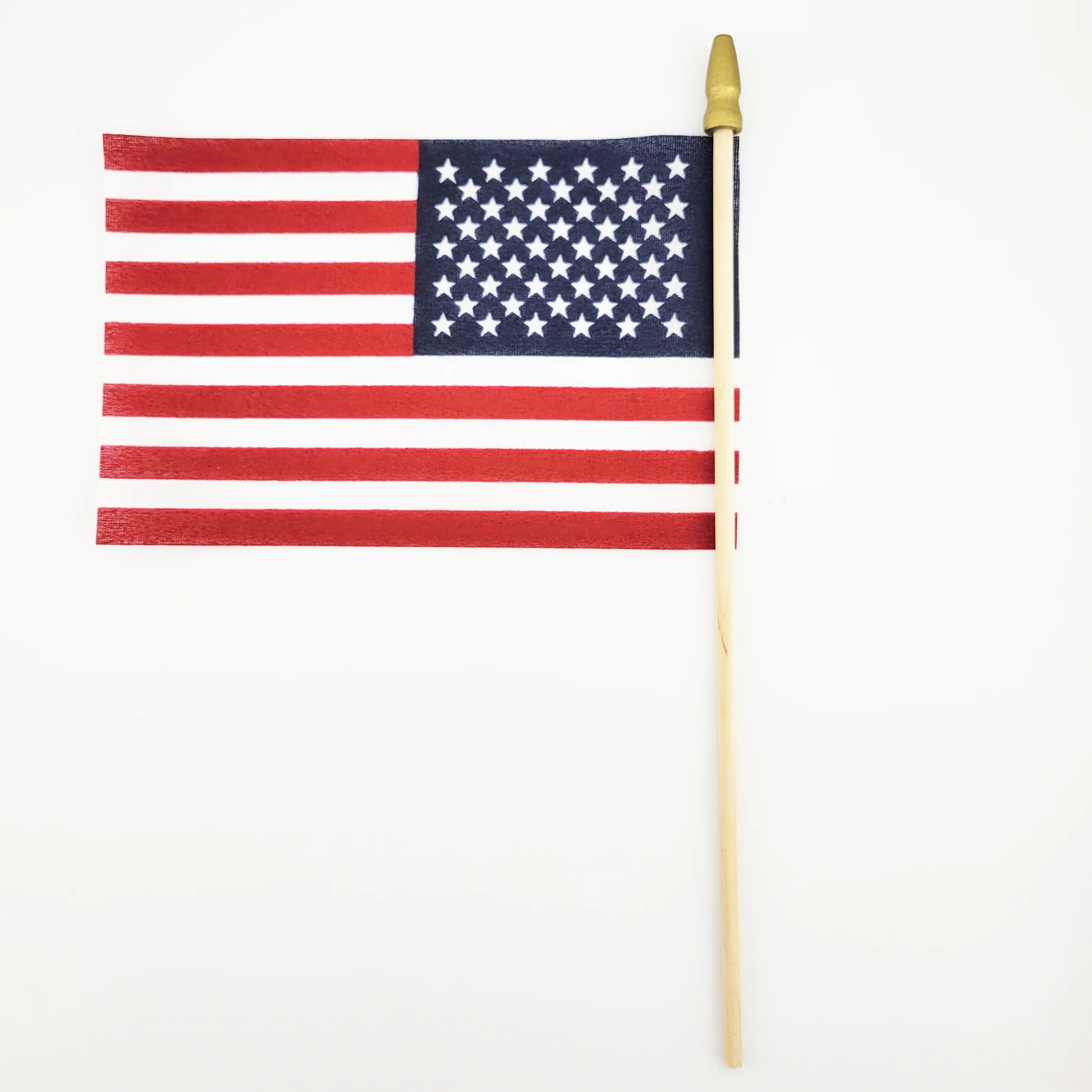 American Flag 4"x6" Mini On Wood Stick - Image 4
