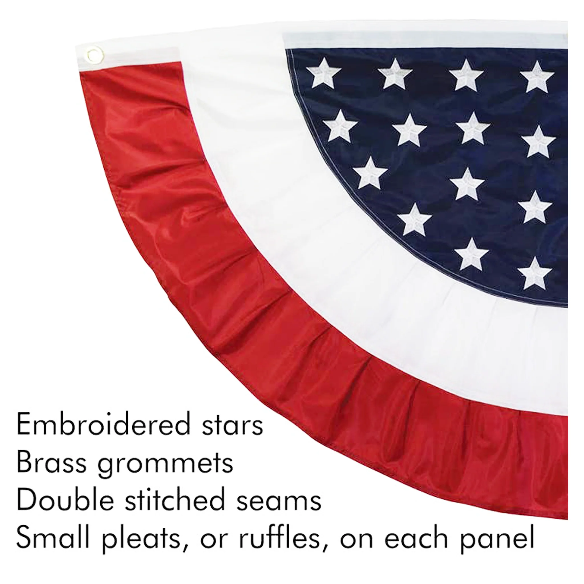 American Flag Corner Bunting Set of 2 - Image 2