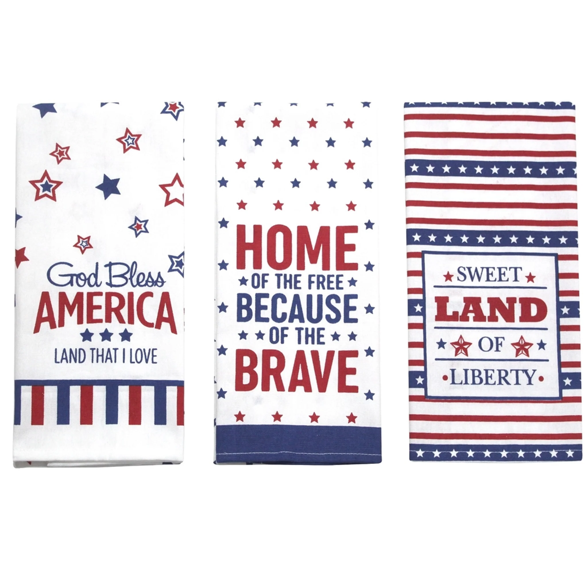 Americana Patriotic Kitchen Towels Assorted