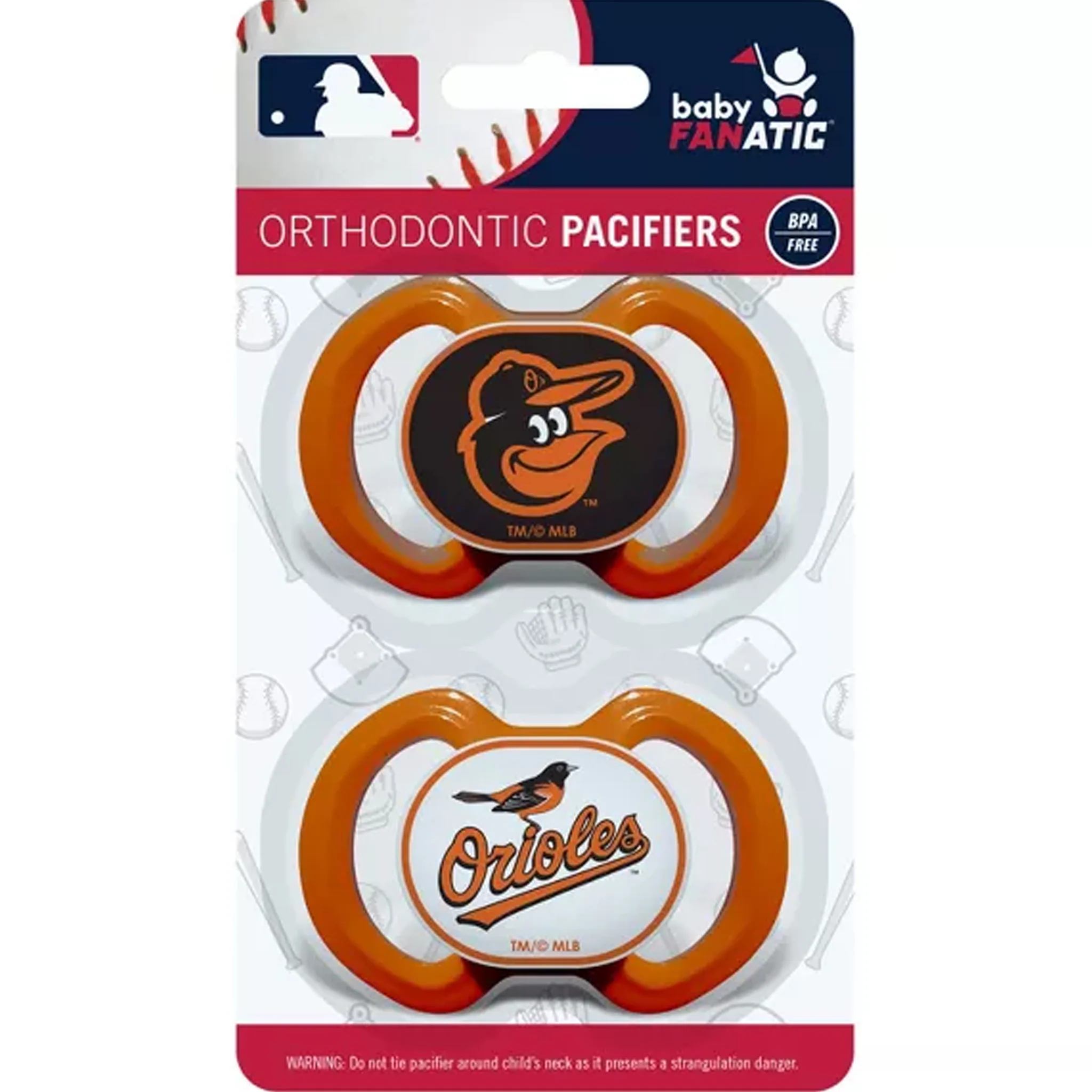 Baltimore Orioles Baby Pacifier Set - Image 3