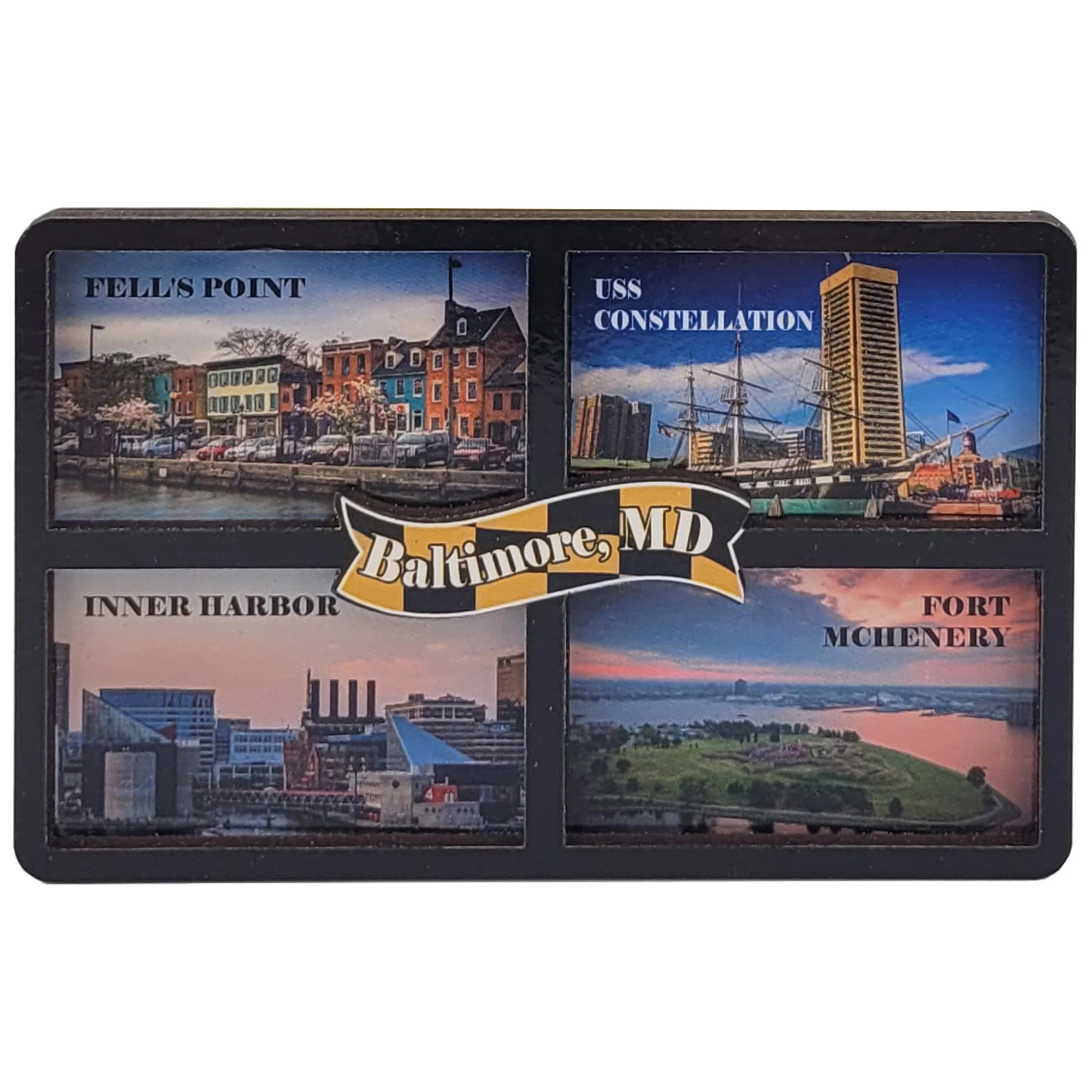 Baltimore Places Windowpane Magnet