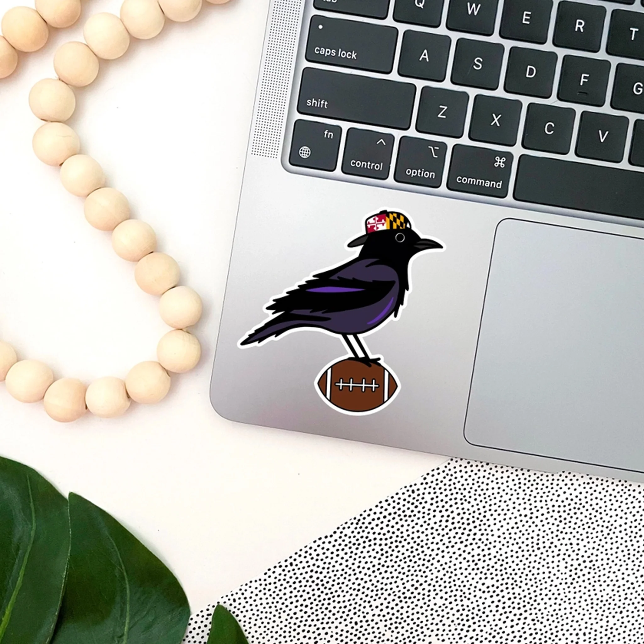 Baltimore Raven Football Die Cut Vinyl Sticker - Image 2