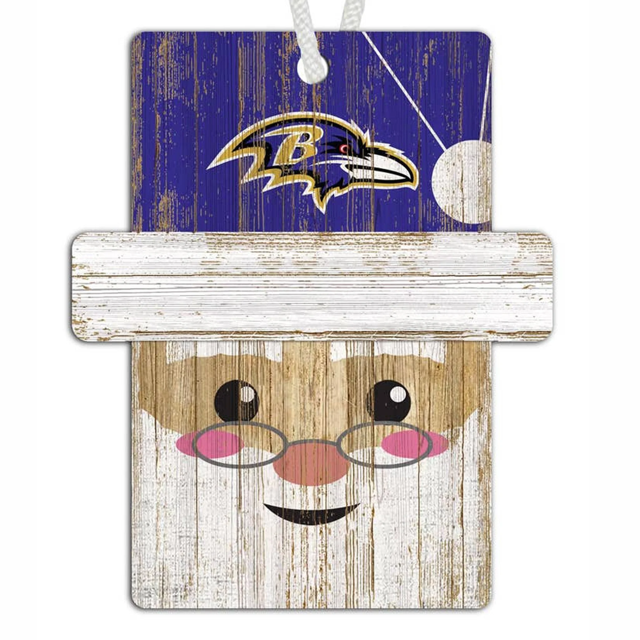 Baltimore Ravens Santa Ornament