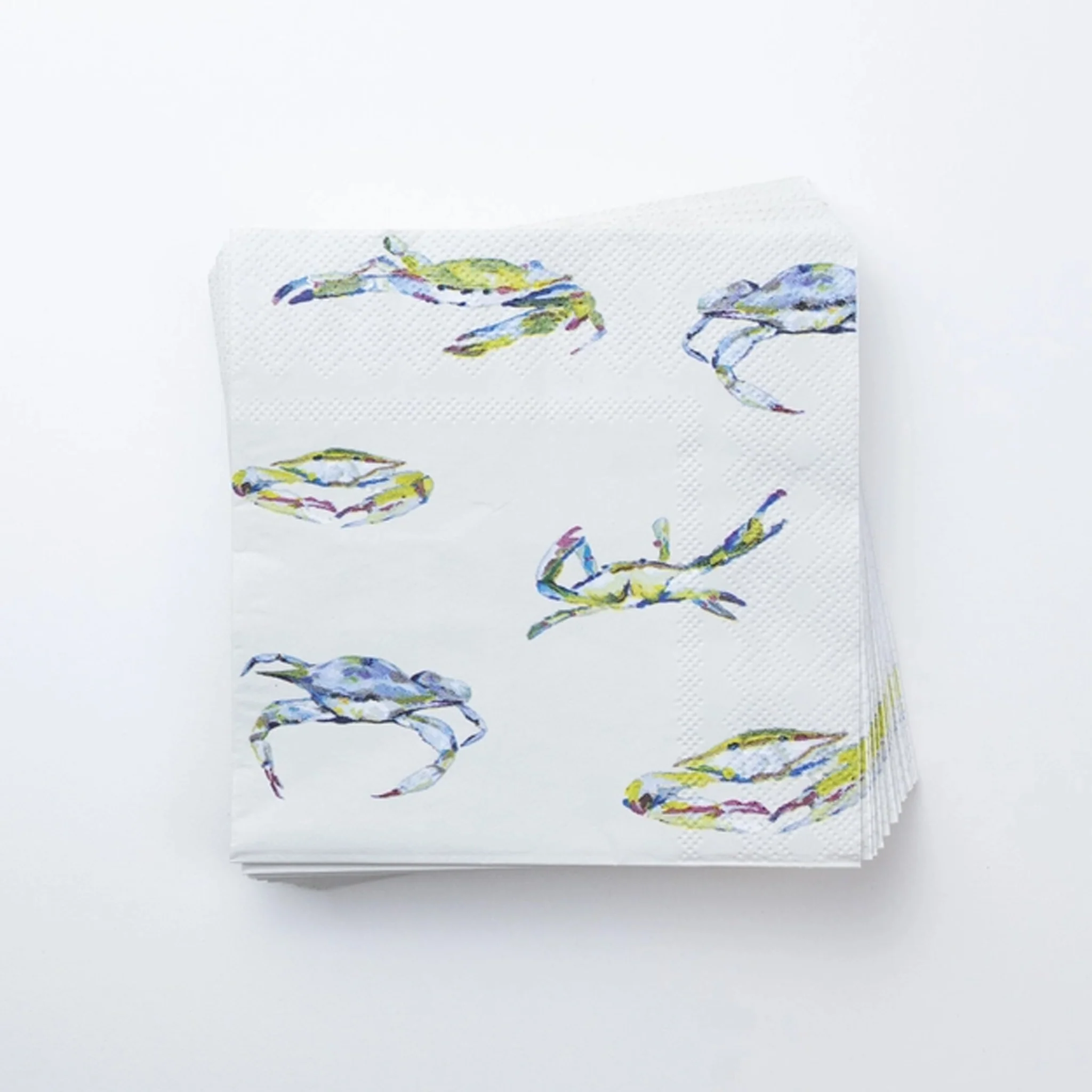 Bay Blues Multi Crab Cocktail Paper Napkins - Image 2