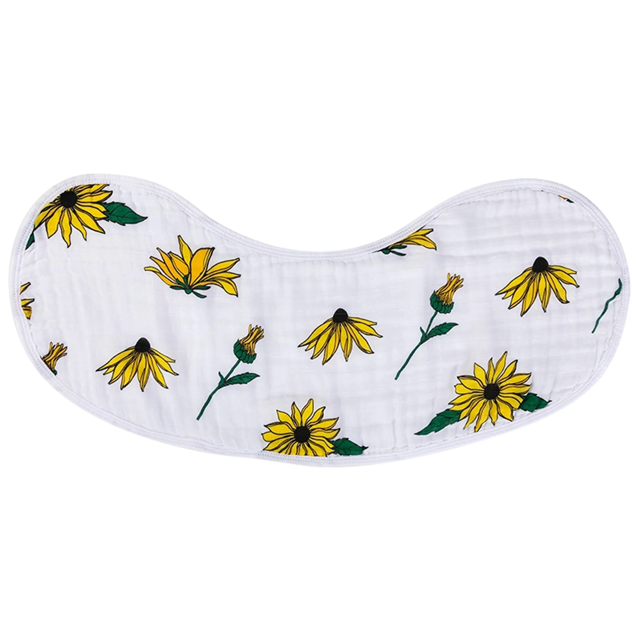 Black Eyed Susan Baby 2-in-1 Burp Cloth and Bib - Image 3