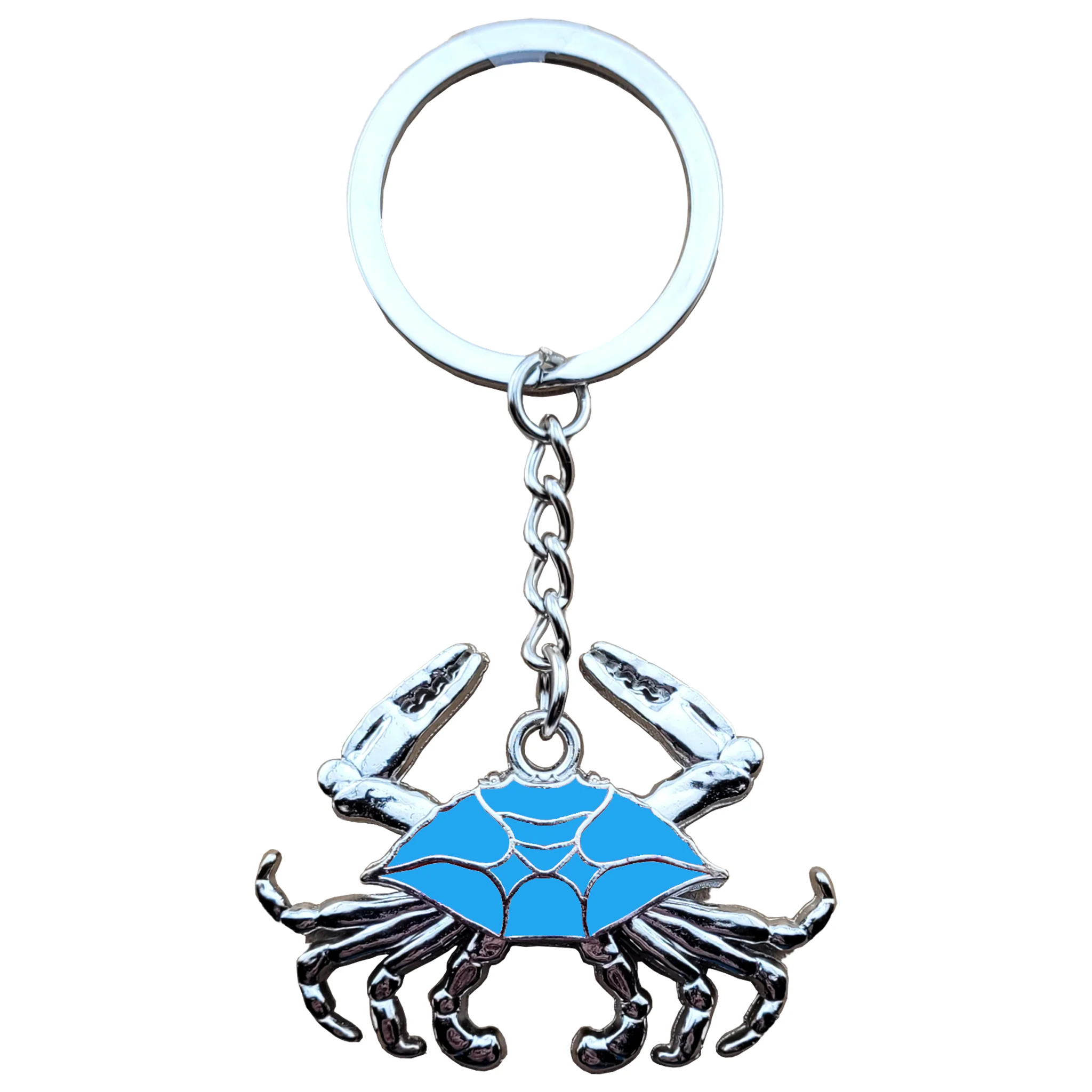 Blue Crab 3D Wiggle Claws Key Ring