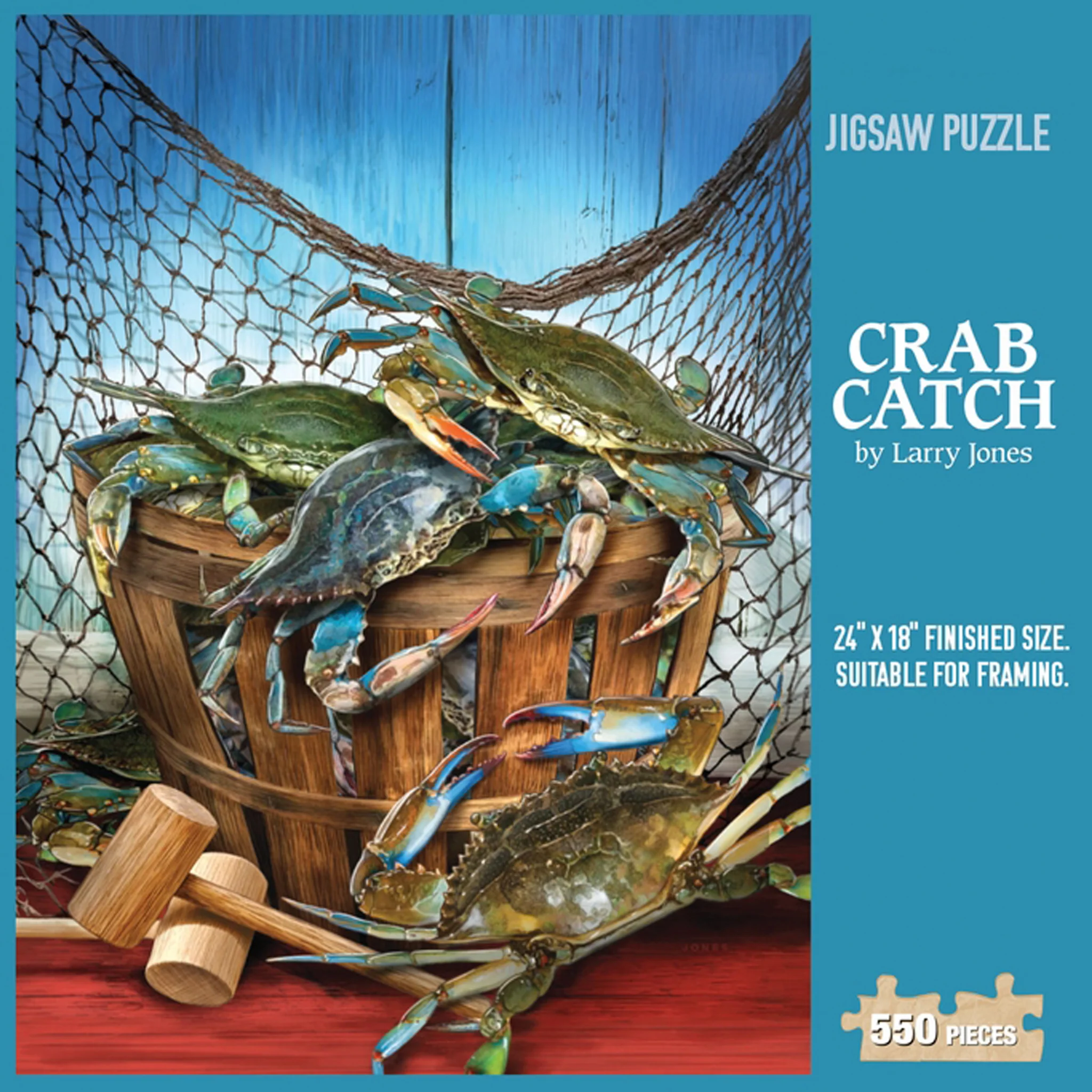 Blue Crab Catch Bushel 550 Piece Puzzle - Image 2