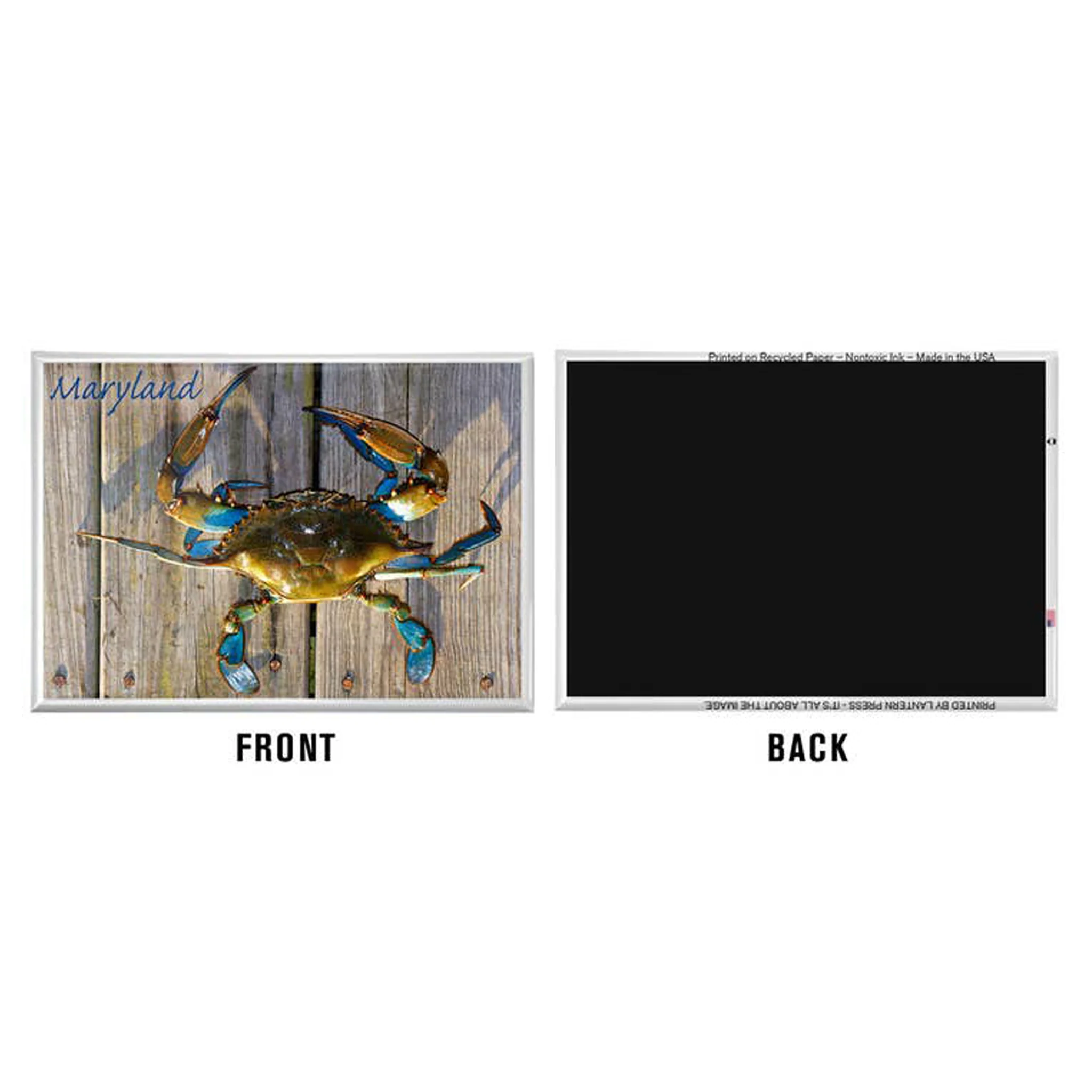 Blue Crab on Dock Magnet - Image 2