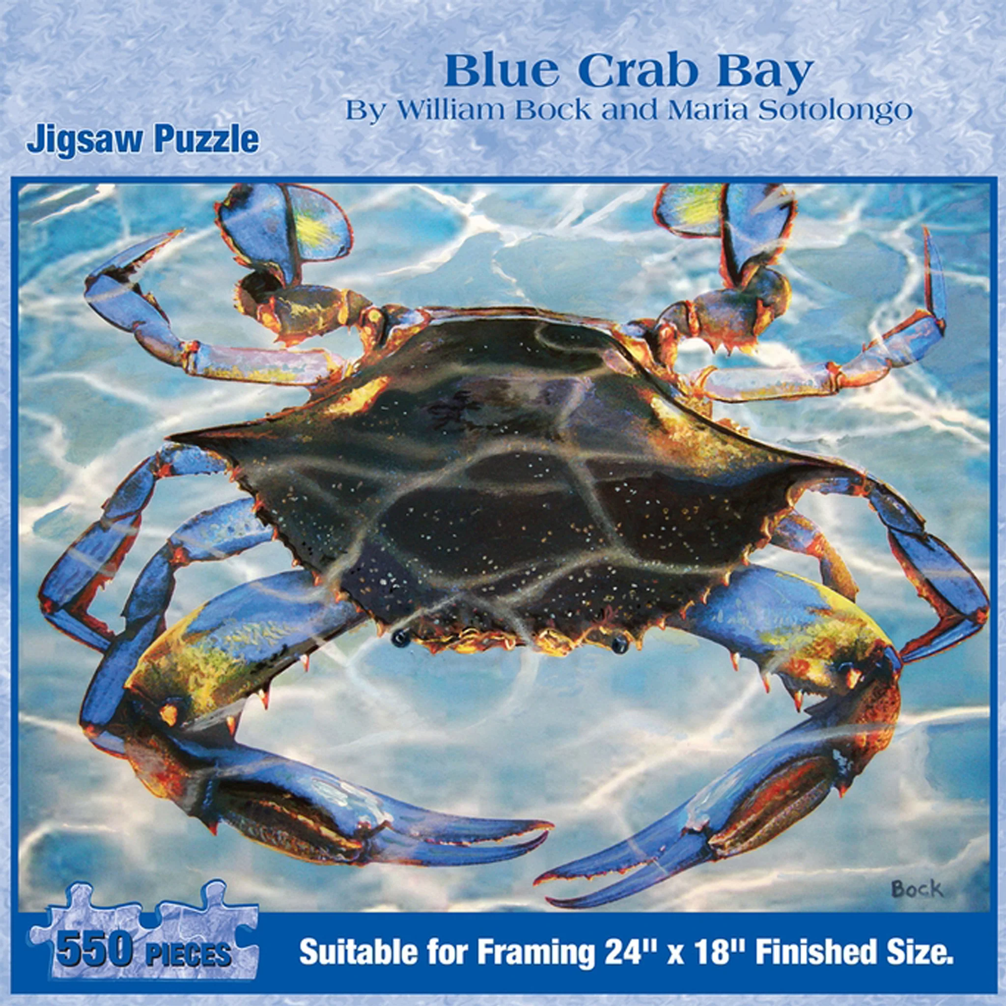 Blue Crab Underwater 550 Piece Puzzle - Image 2