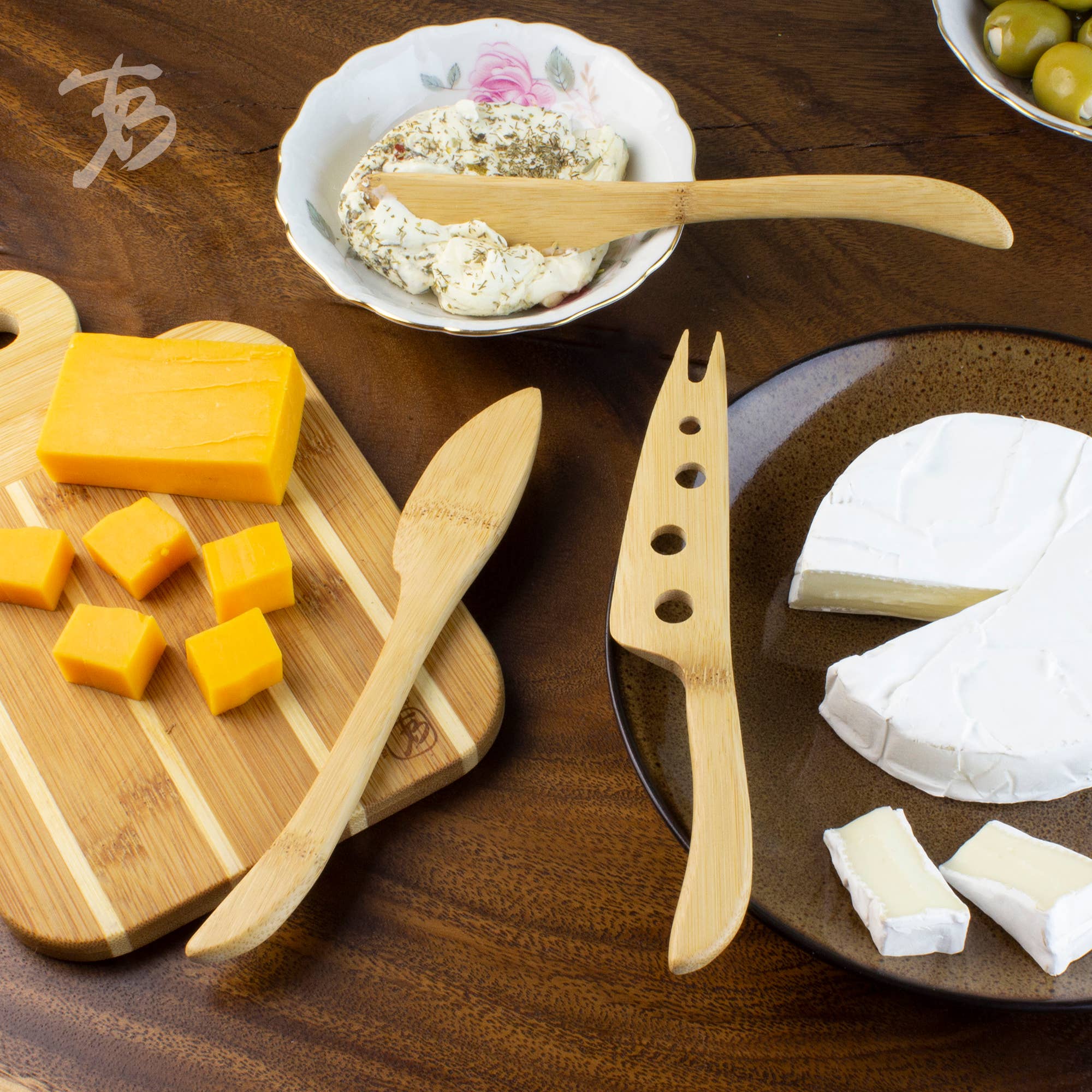 Cheese Tools Bamboo Set of 3 - Image 2
