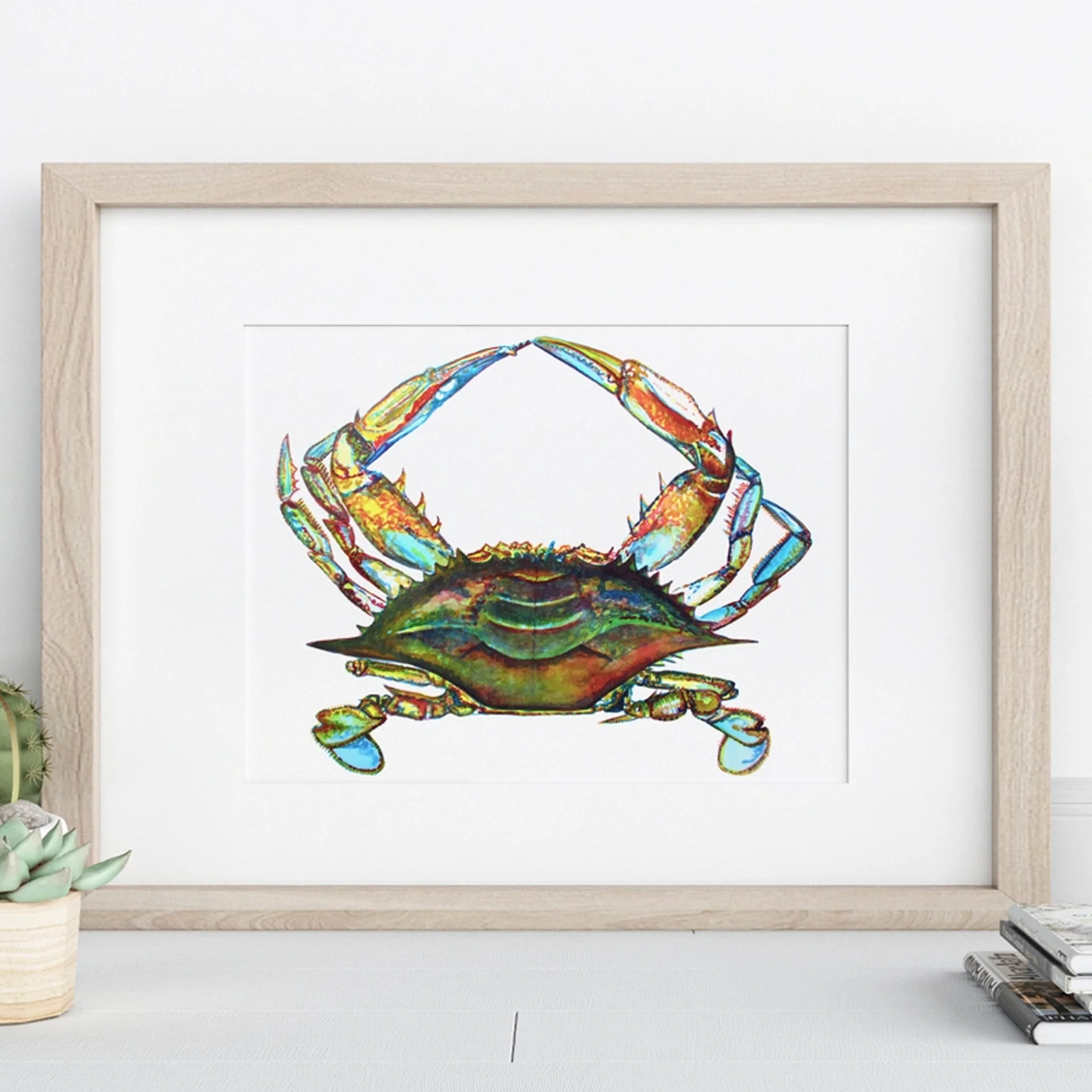 Chesapeake Bay Blue Crab Watercolor Art - Print, Mug or Greeting Card - Image 3
