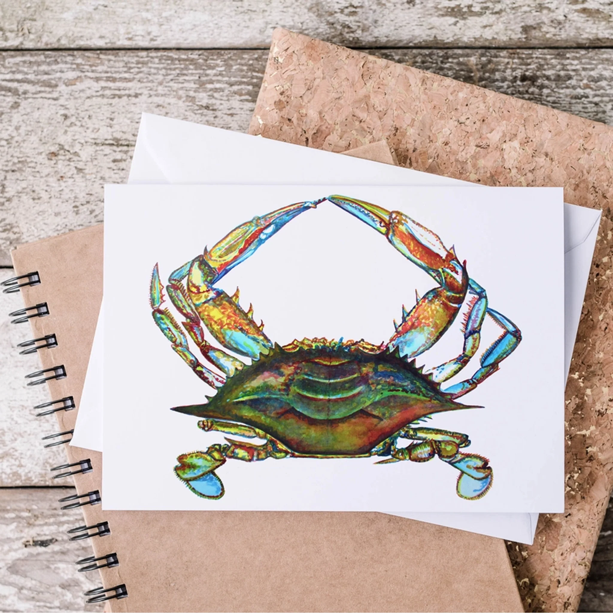 Chesapeake Bay Blue Crab Watercolor Art - Print, Mug or Greeting Card - Image 4