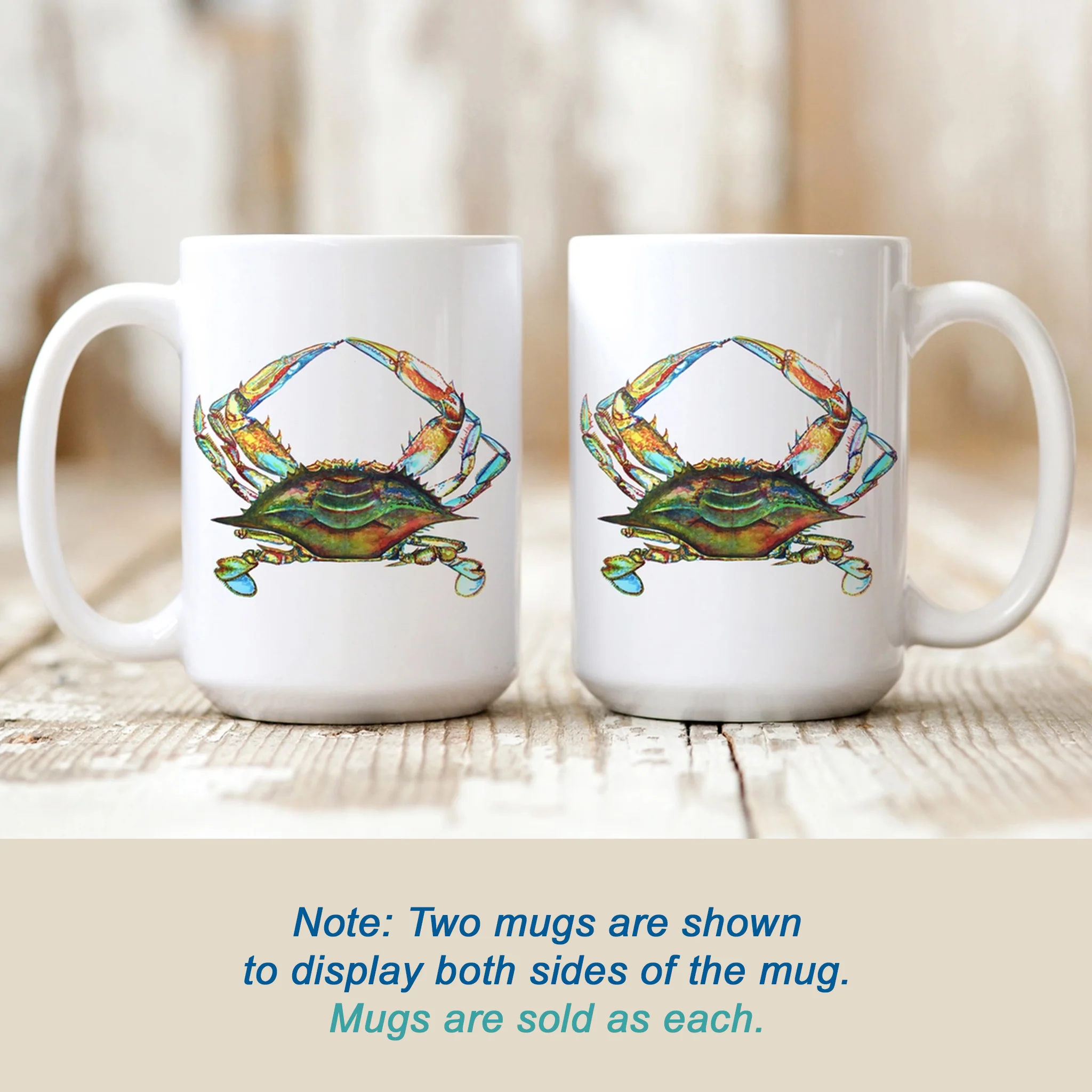 Chesapeake Bay Blue Crab Watercolor Art - Print, Mug or Greeting Card - Image 5