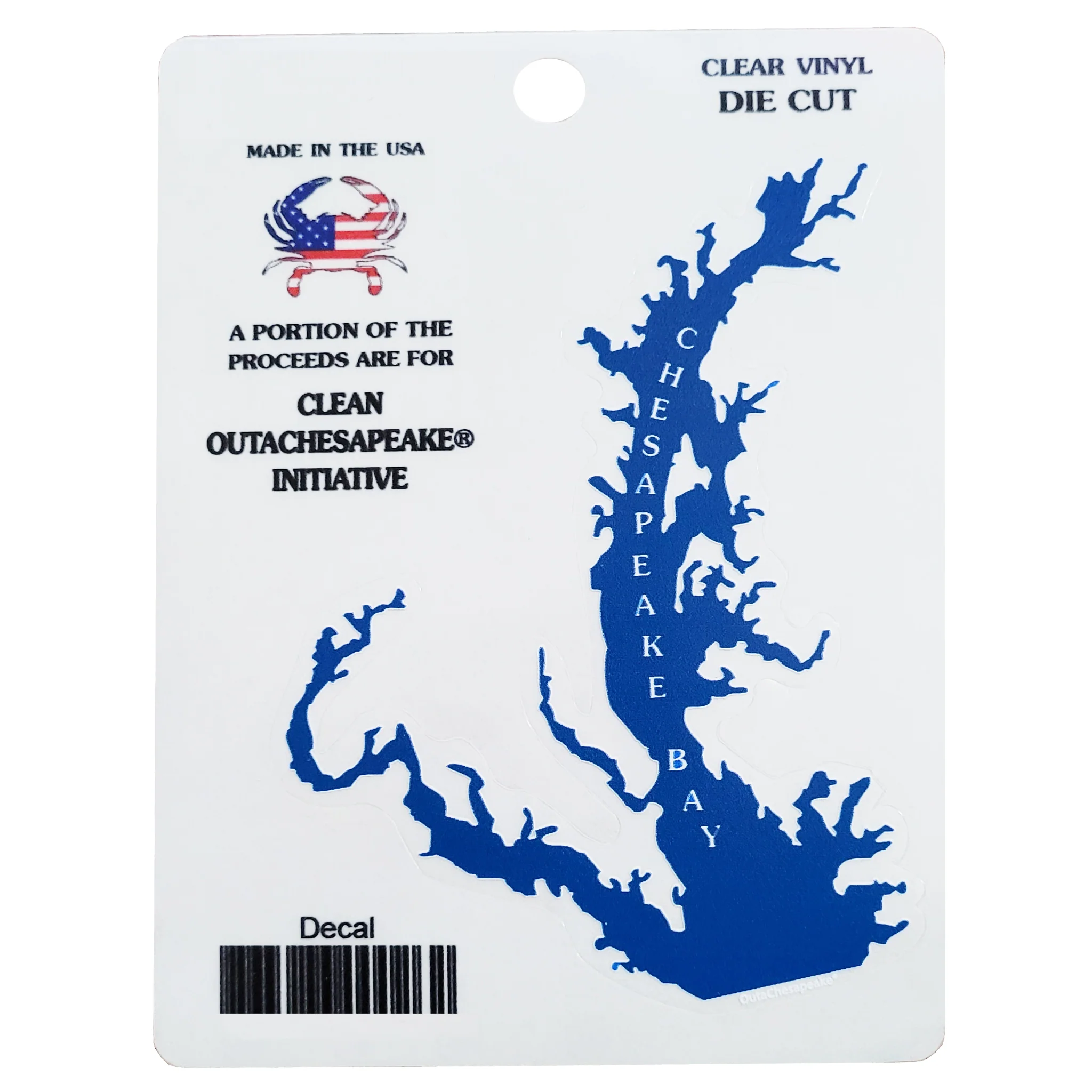 Chesapeake Bay Clear Die-Cut Sticker - Image 3