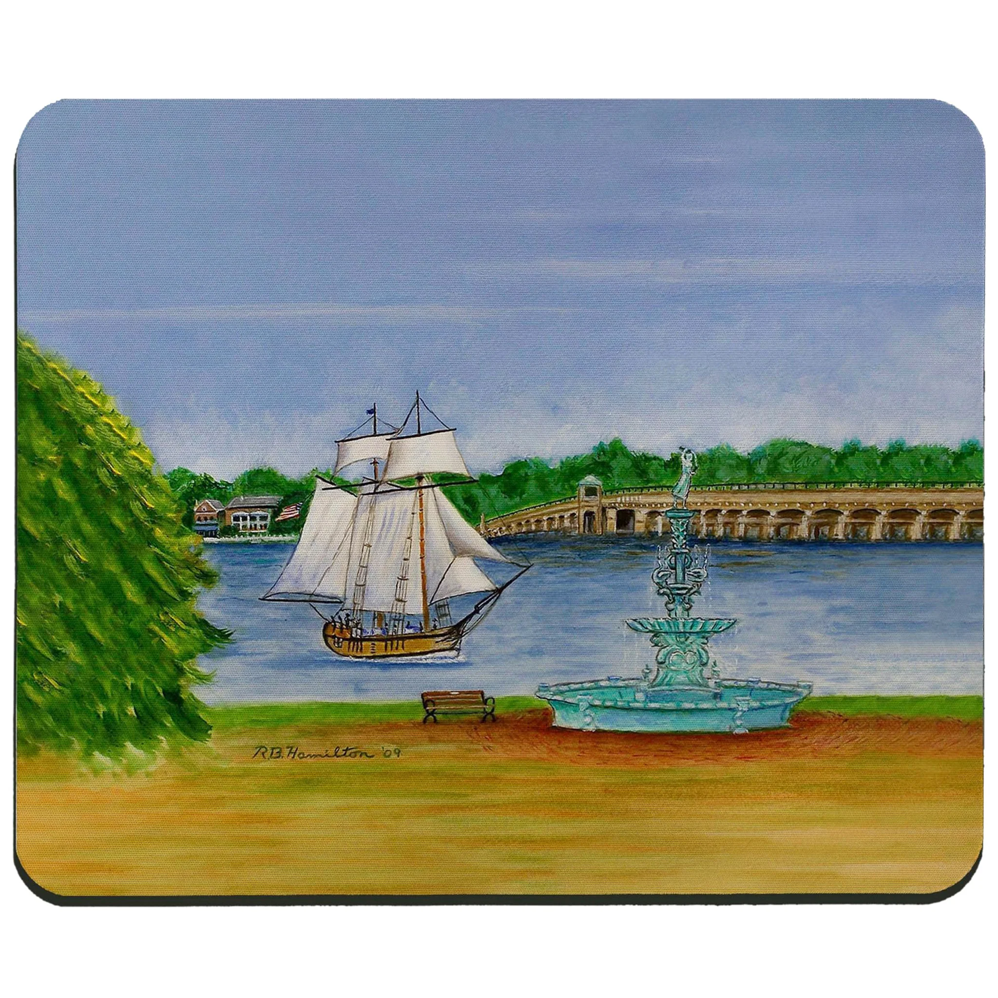 Chestertown Clipper Ship Neoprene Mouse Pad