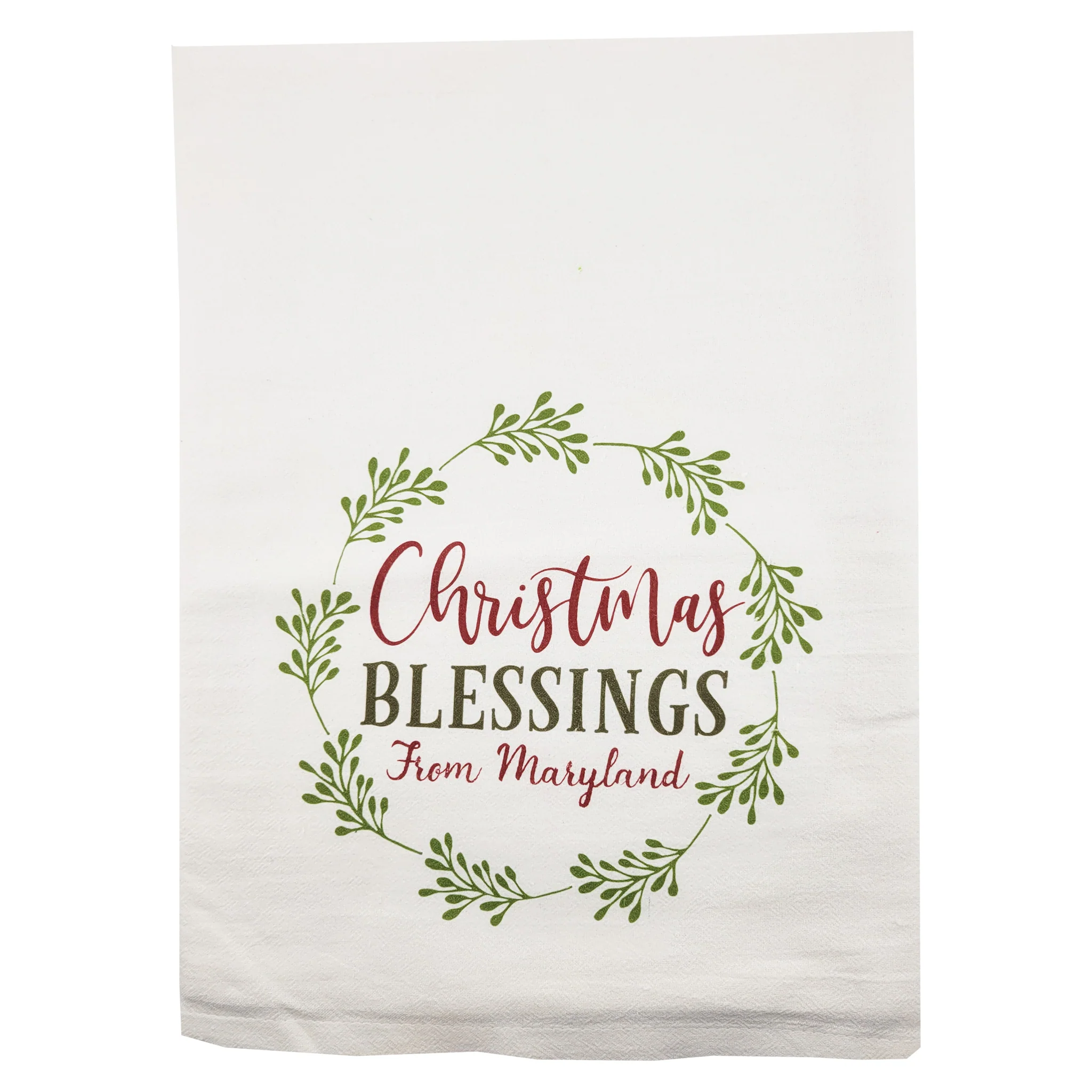 Christmas Blessings From Maryland Kitchen Towel