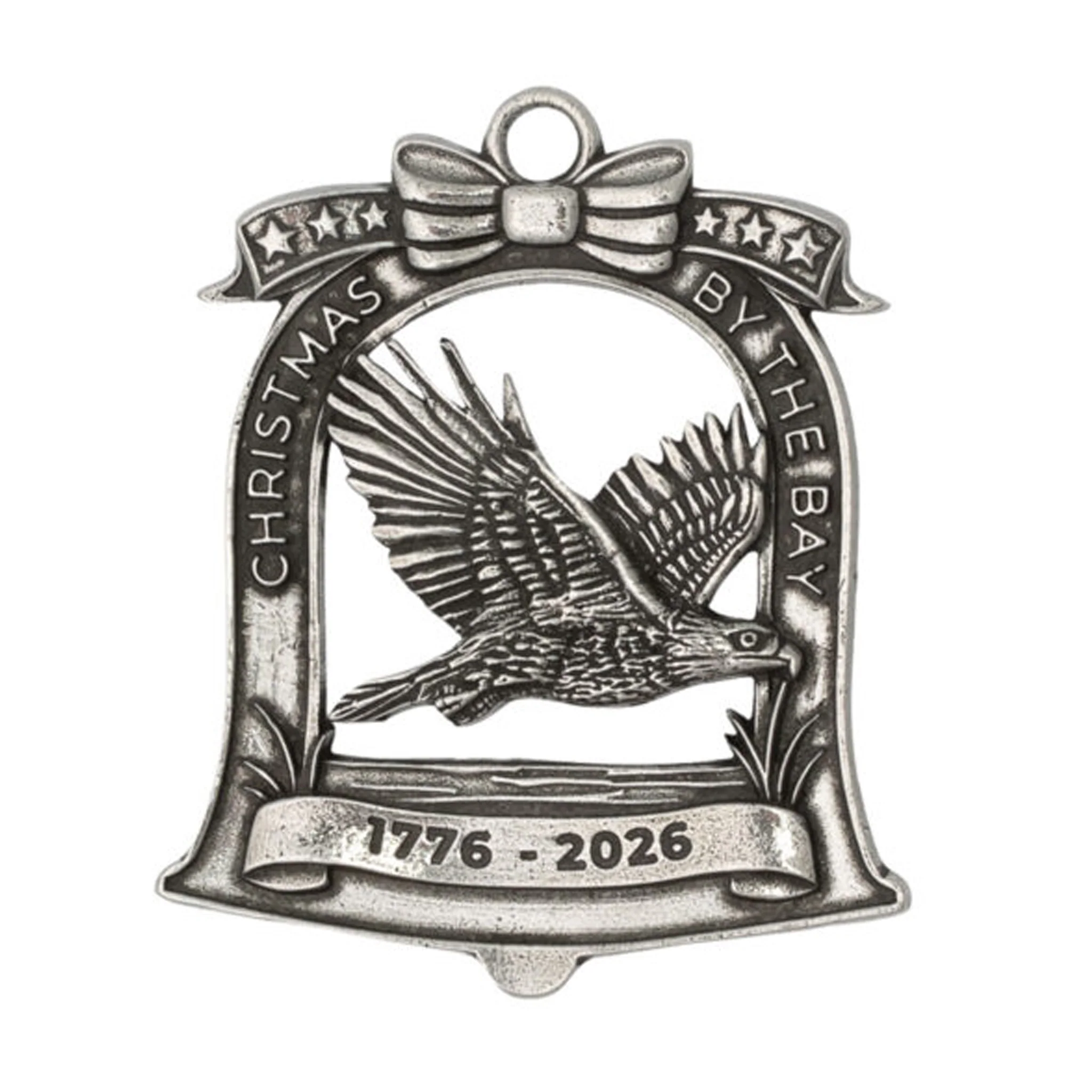 Christmas By The Bay 1776-2026 Pewter Ornament - Image 4