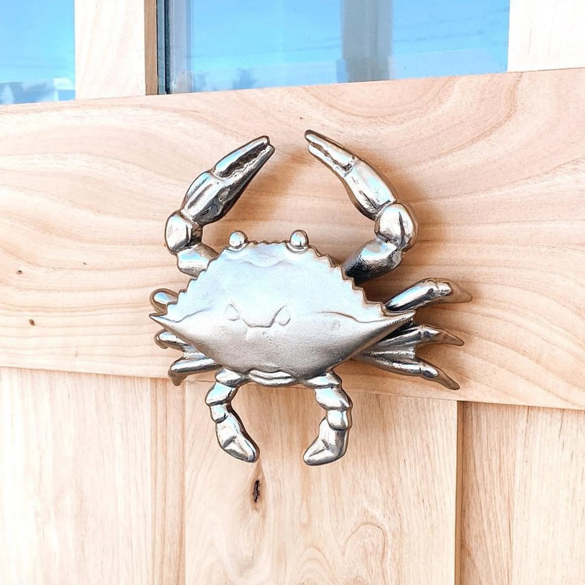 Crab Door Knocker - Brass or Nickel Silver - Image 3