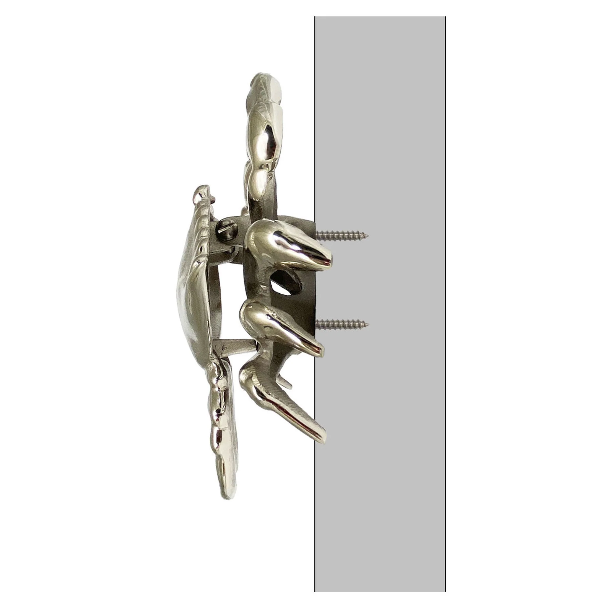 Crab Door Knocker - Brass or Nickel Silver - Image 5