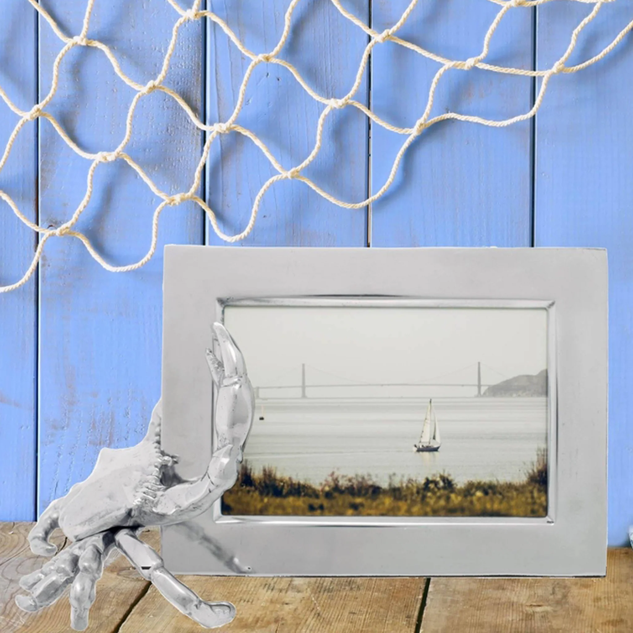 Crab Picture Frame Sand-Cast Aluminum - Image 4