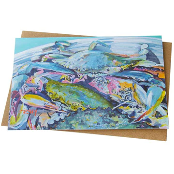Crab Pot Note Card