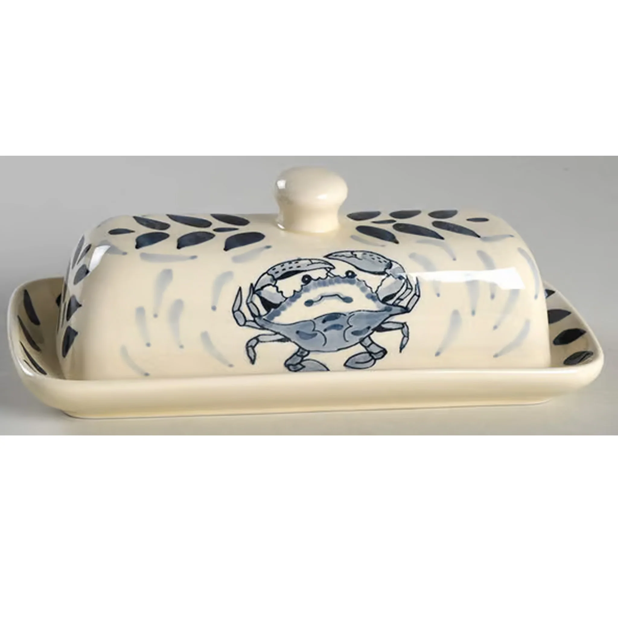 Crab Pottery Butter Dish - Image 2