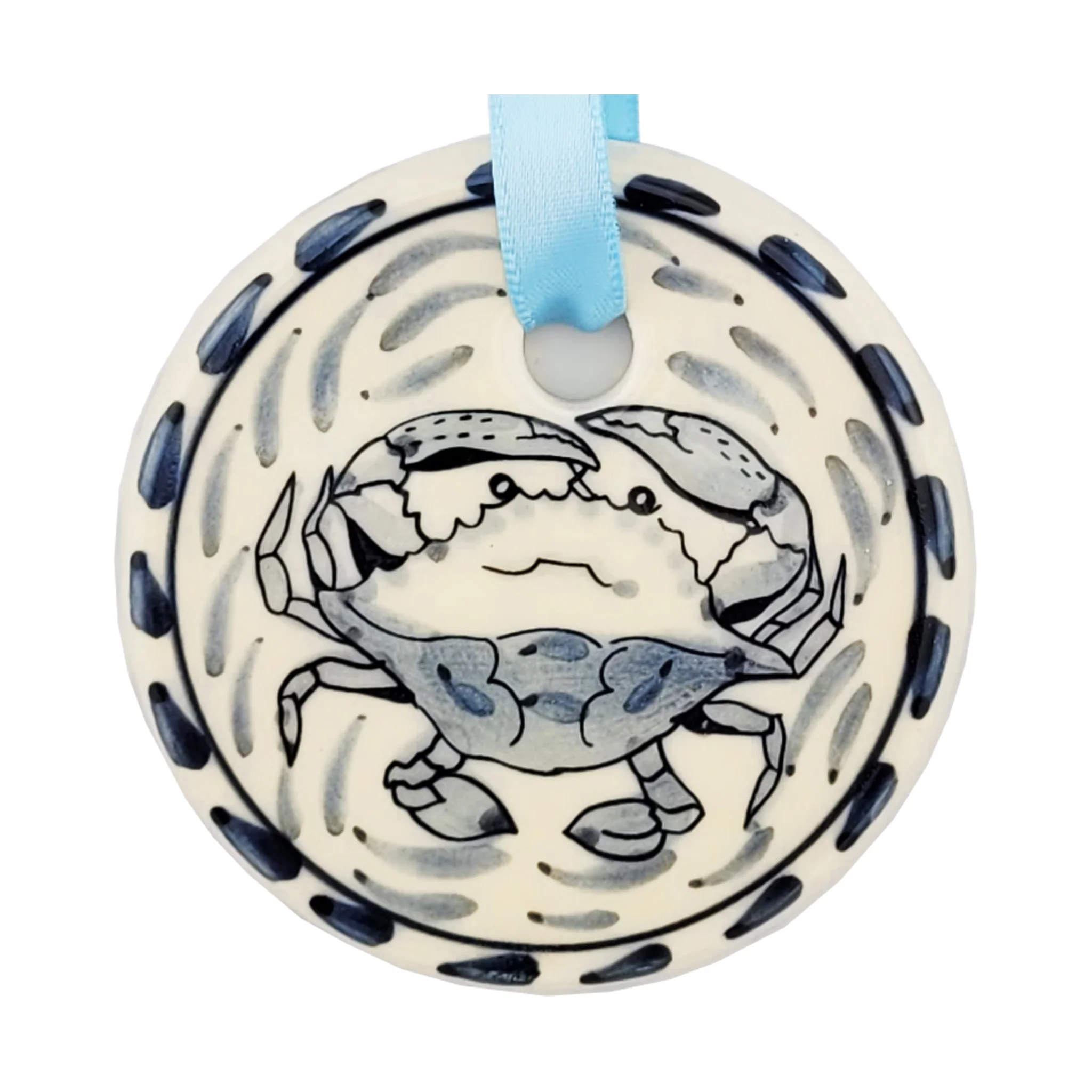 Crab Pottery 3 inch Round Ornament - Image 2