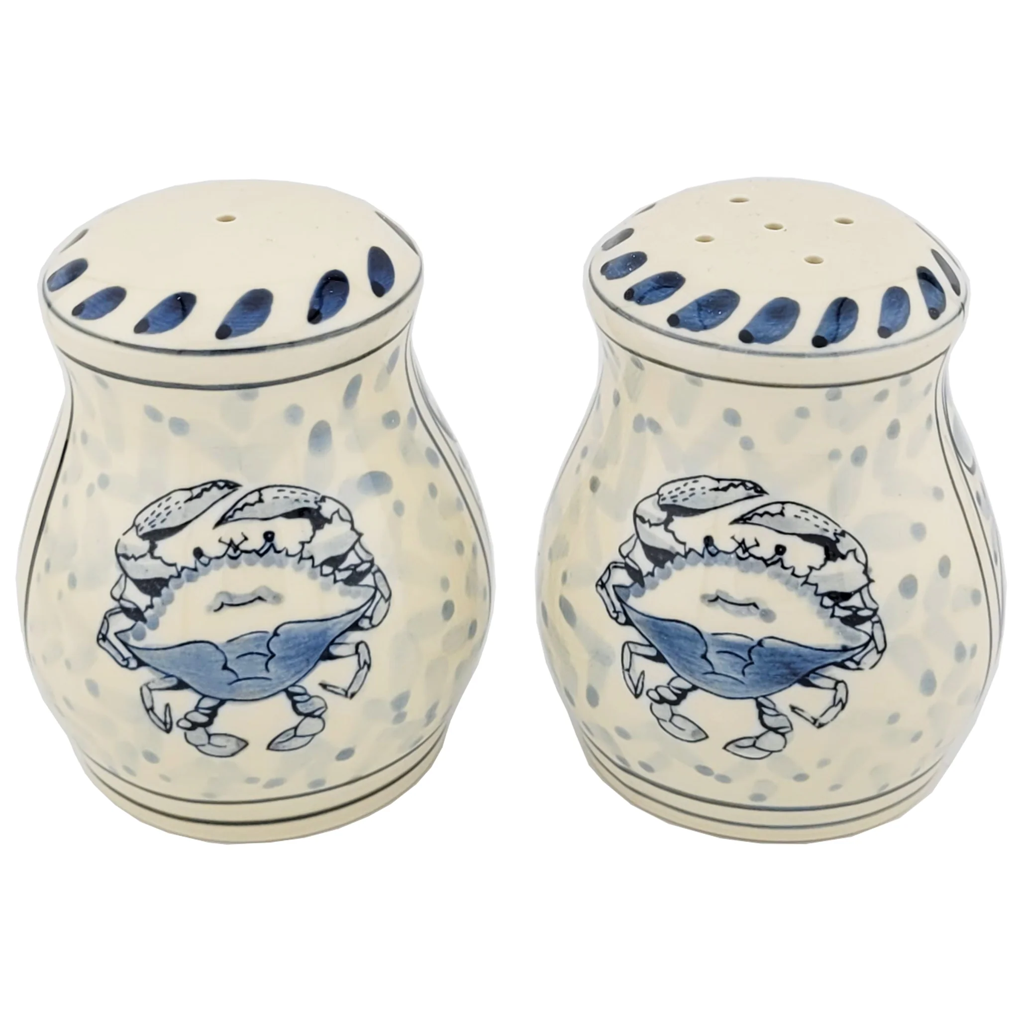 Crab Pottery Salt & Pepper Shaker Set
