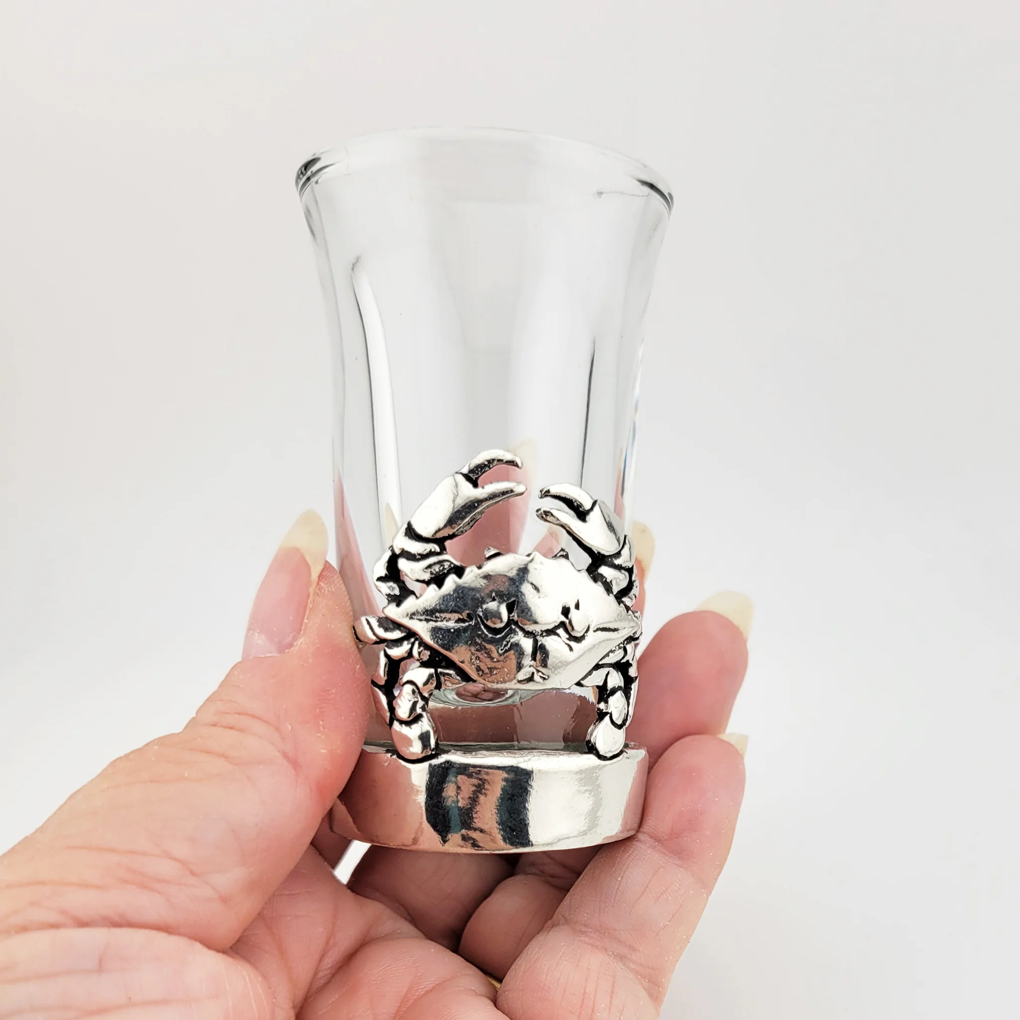 Crab Shot Glass Shooter Pewter - Image 2