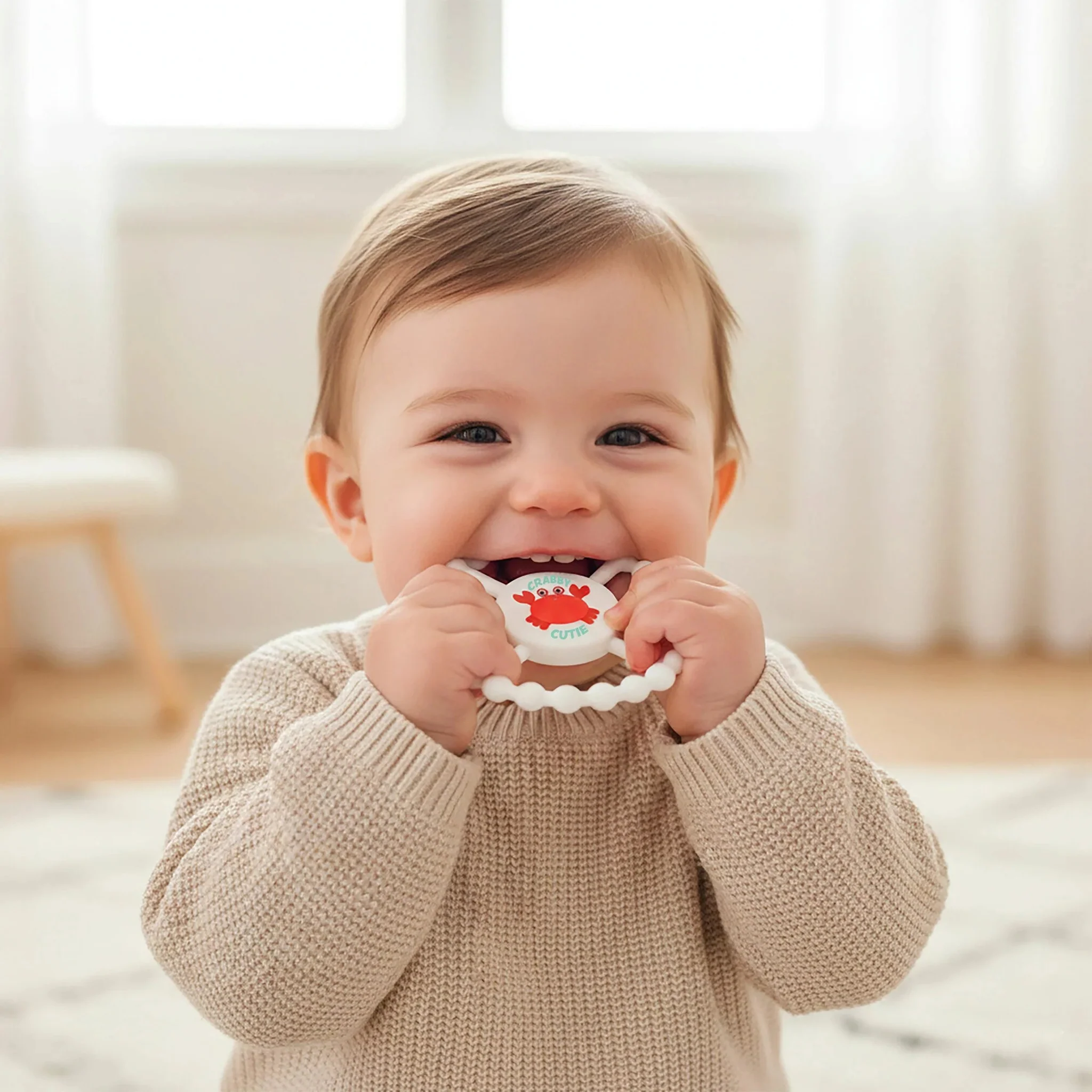 Crabby Cutie Baby Silicone Teether - Image 2
