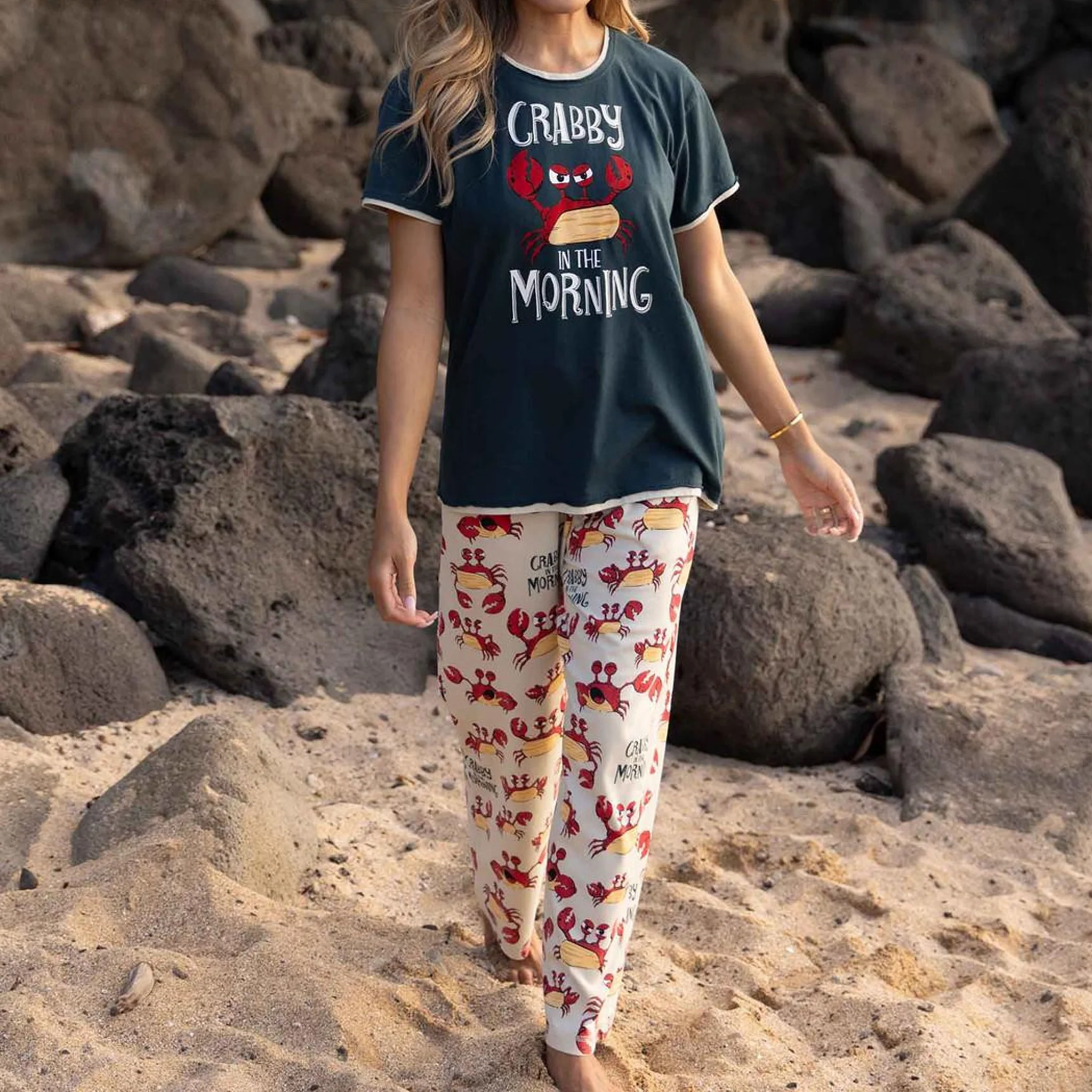 Crabby In The Morning Women's Pajama Pants - Image 6
