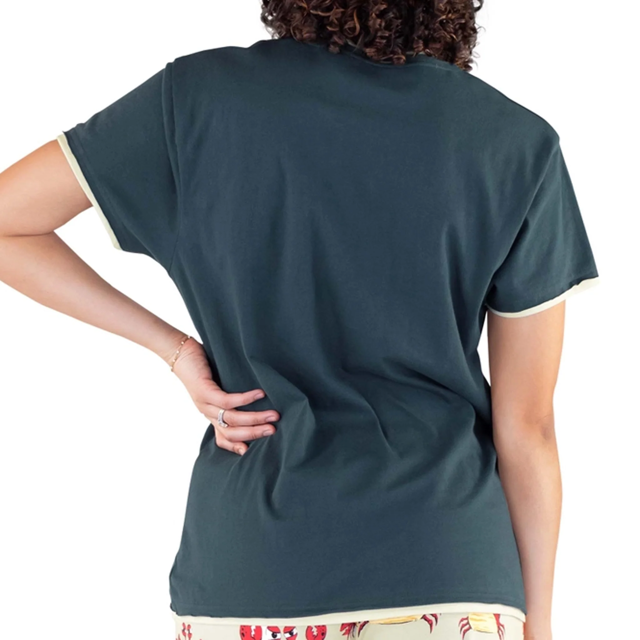 Crabby In The Morning Women's Pajama Shirt - Image 4
