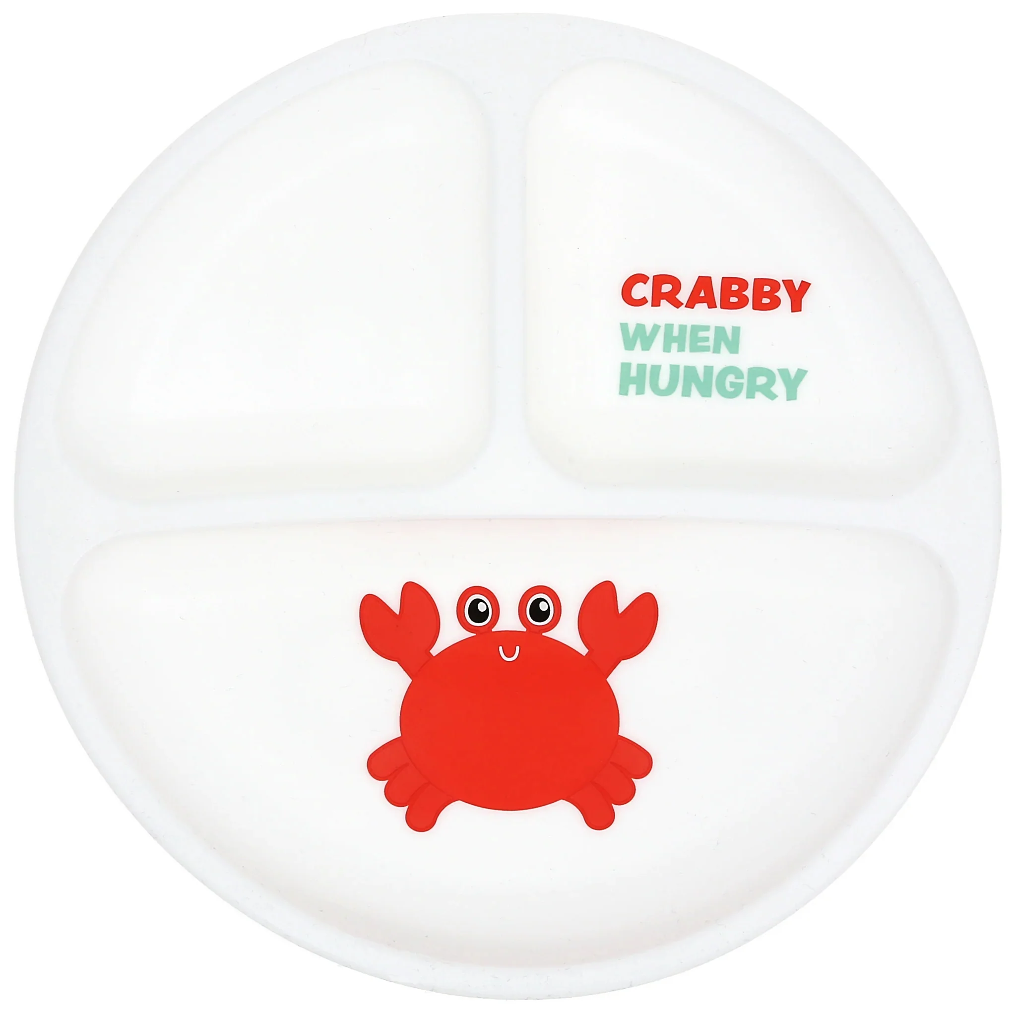 Crabby When Hungry Baby Silicone Plate