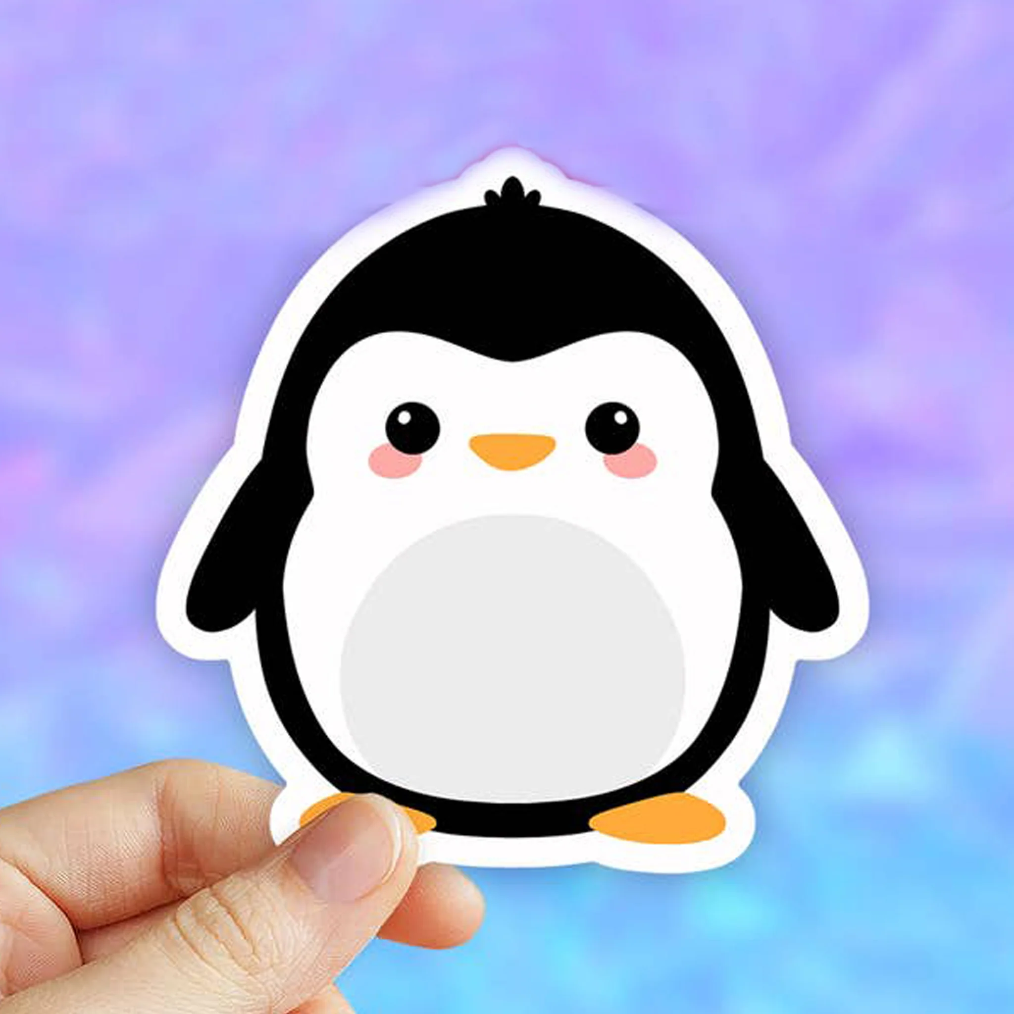 Cute Penguin Vinyl Sticker - Image 2