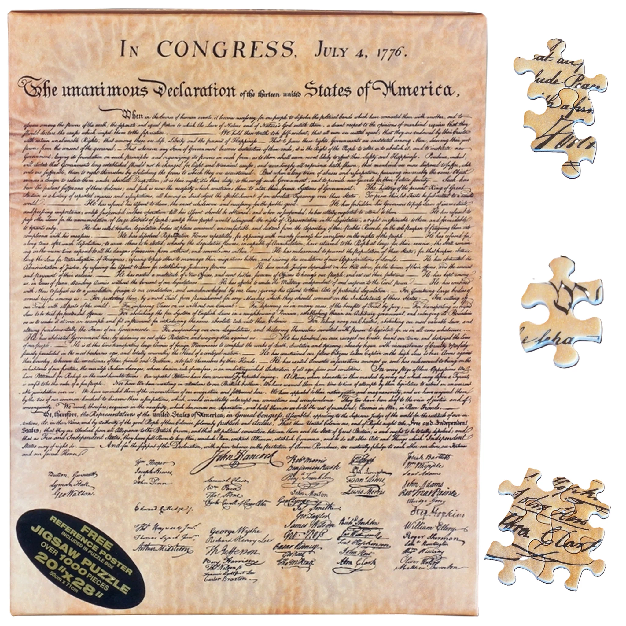 Declaration of Independence 1000 Piece Puzzle