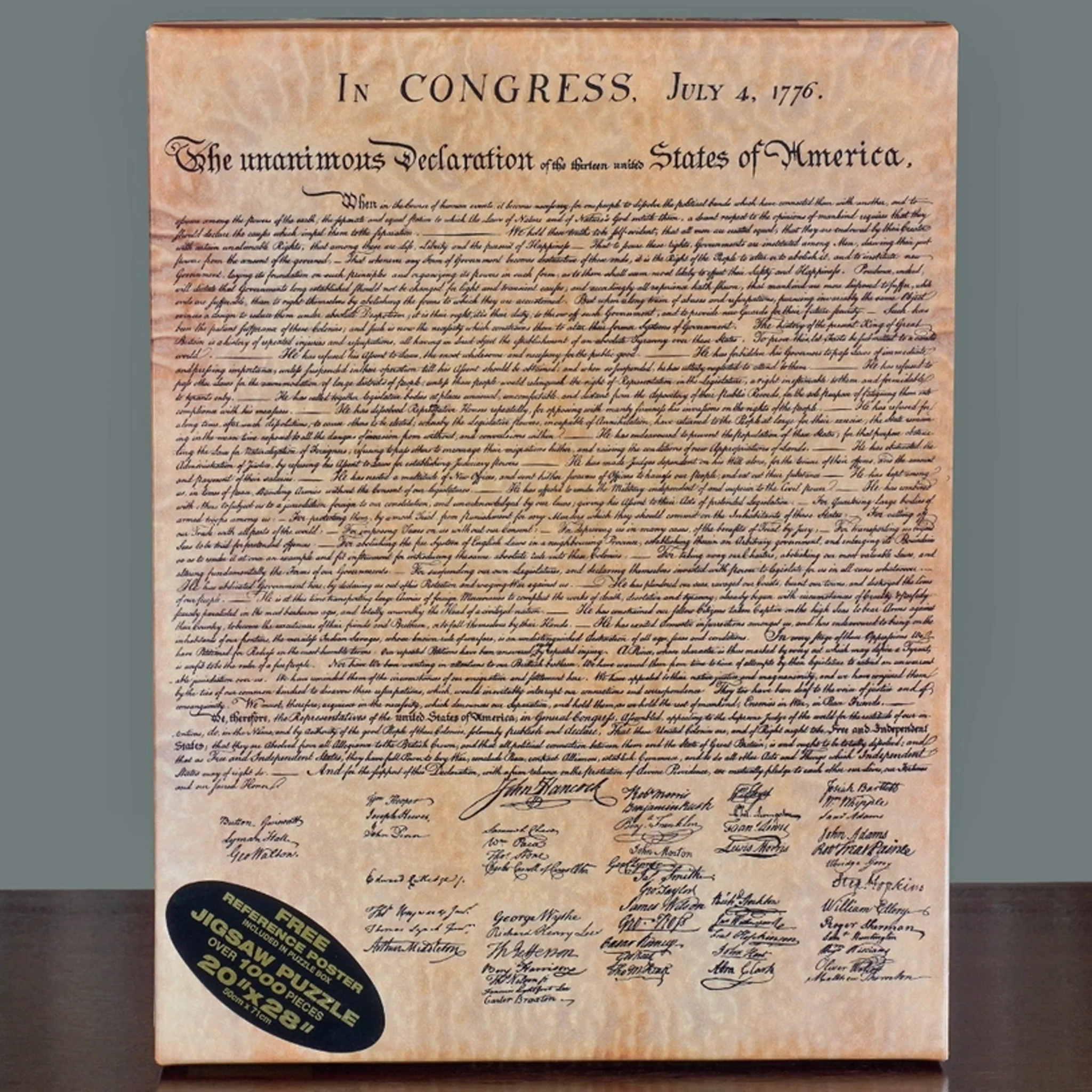 Declaration of Independence 1000 Piece Puzzle - Image 2