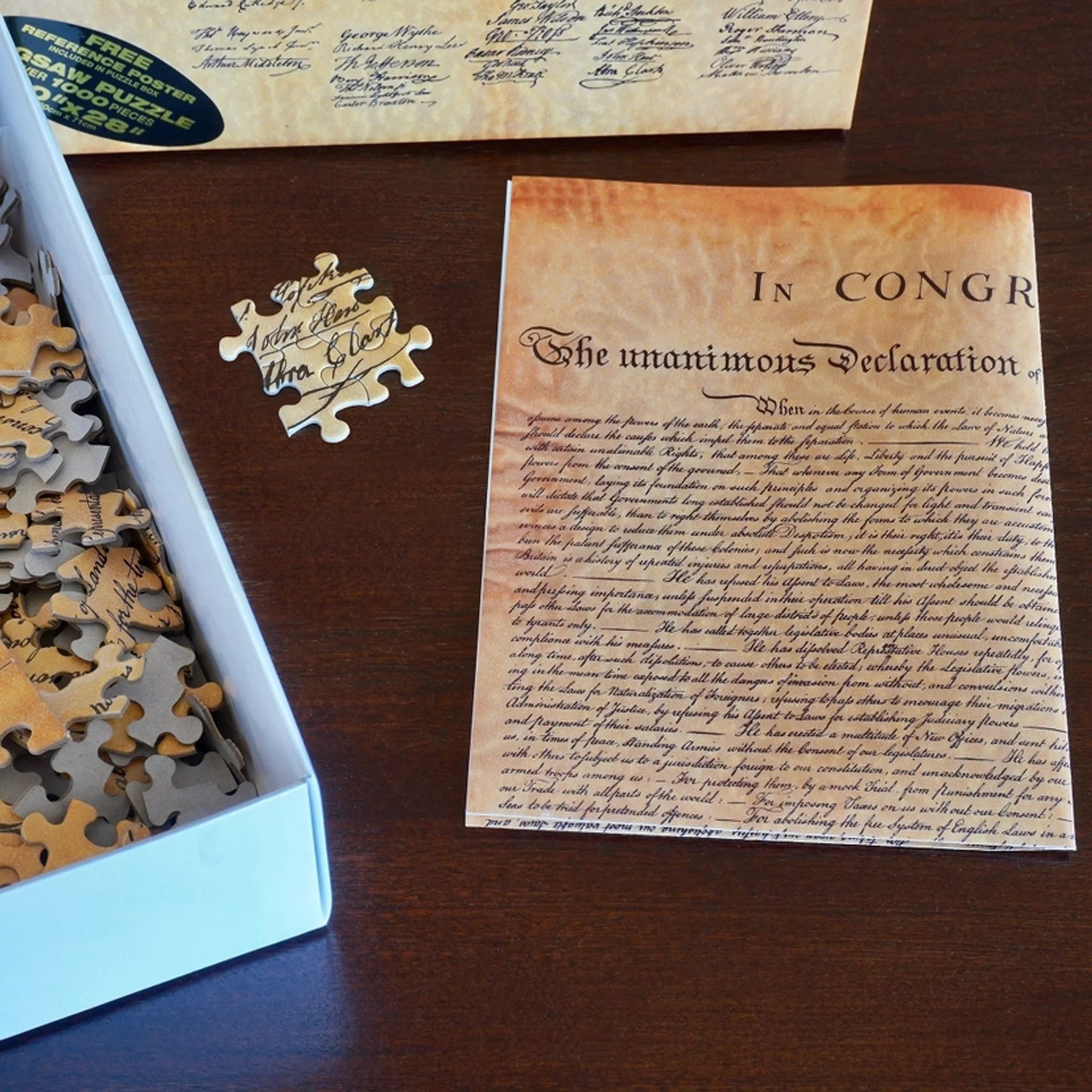 Declaration of Independence 1000 Piece Puzzle - Image 6