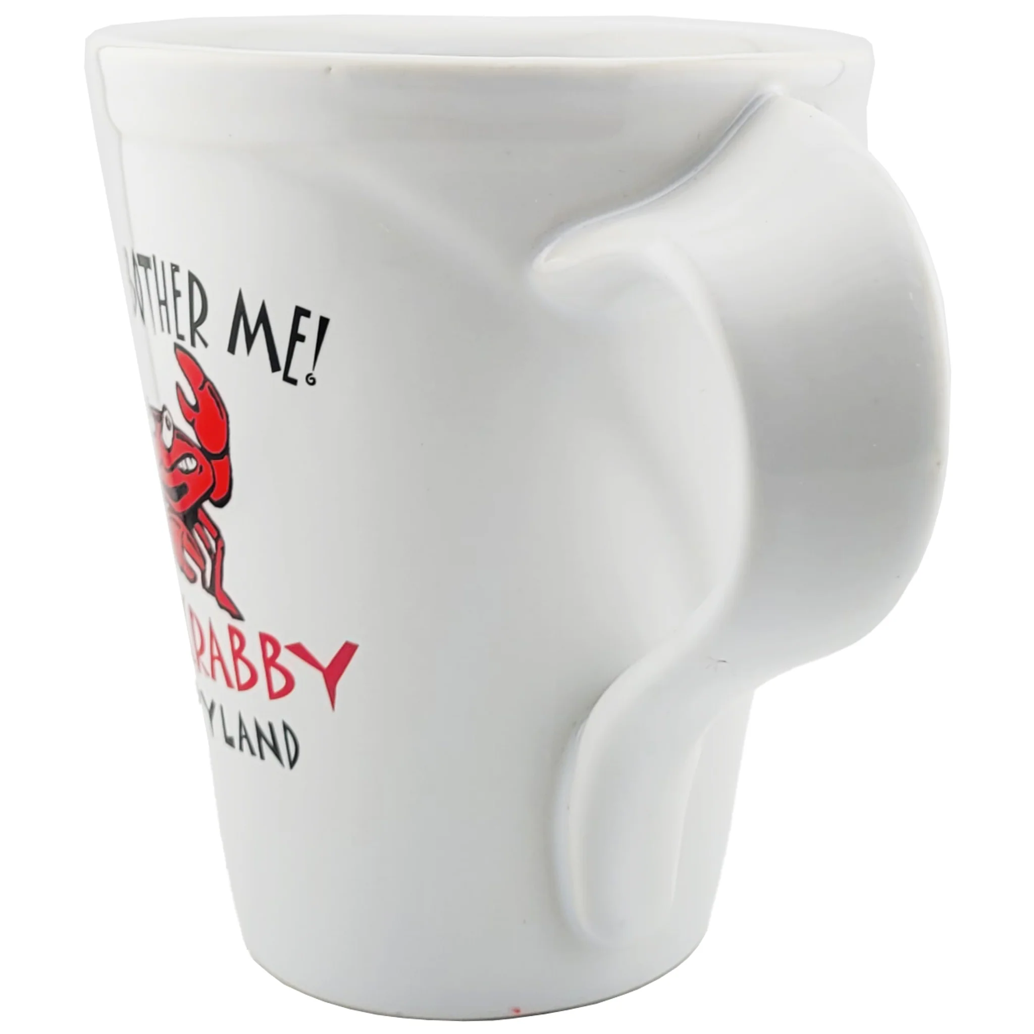 Don't Bother Me I'm Crabby Plume Handle Coffee Mug - Image 2