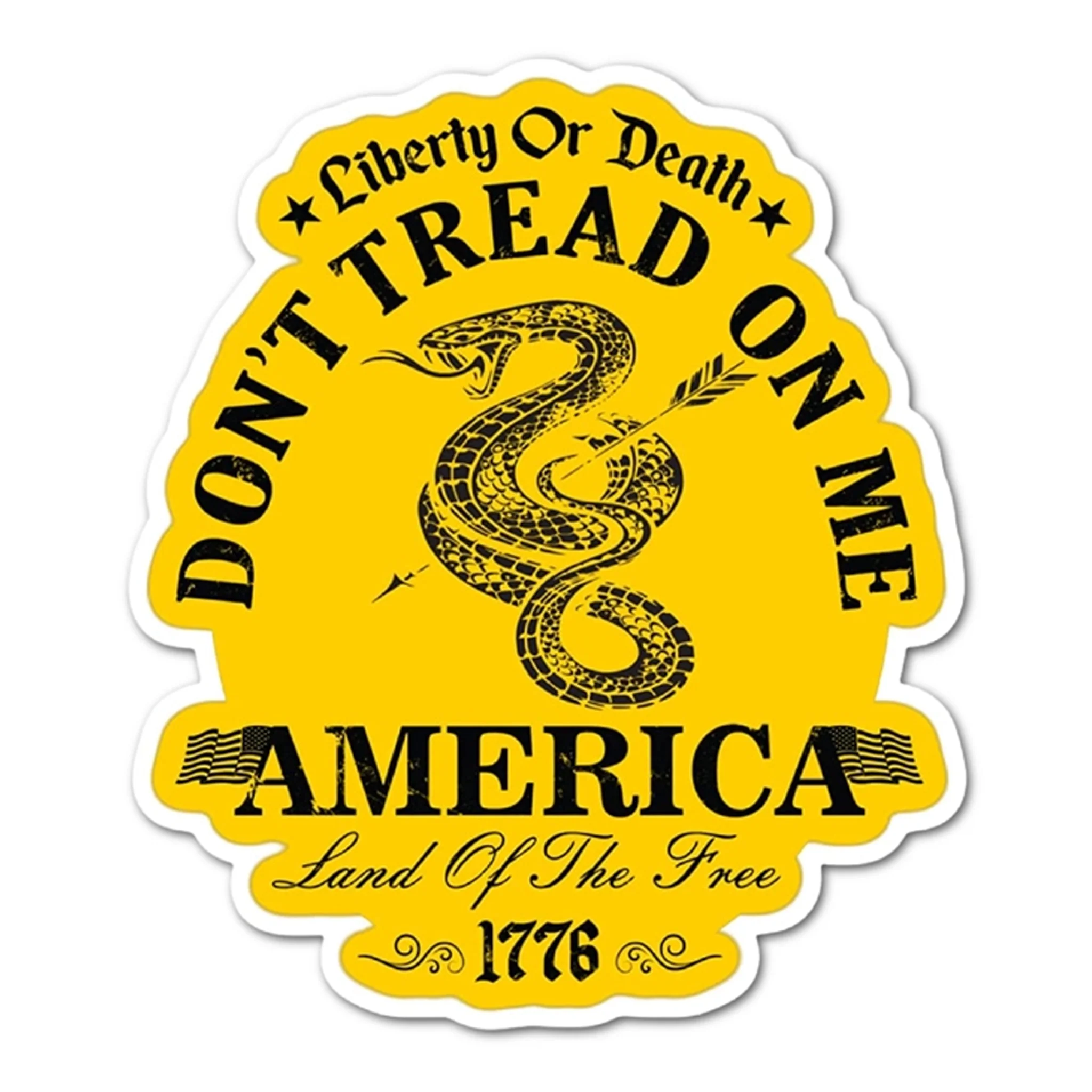 Don't Tread On Me Die Cut Vinyl Sticker
