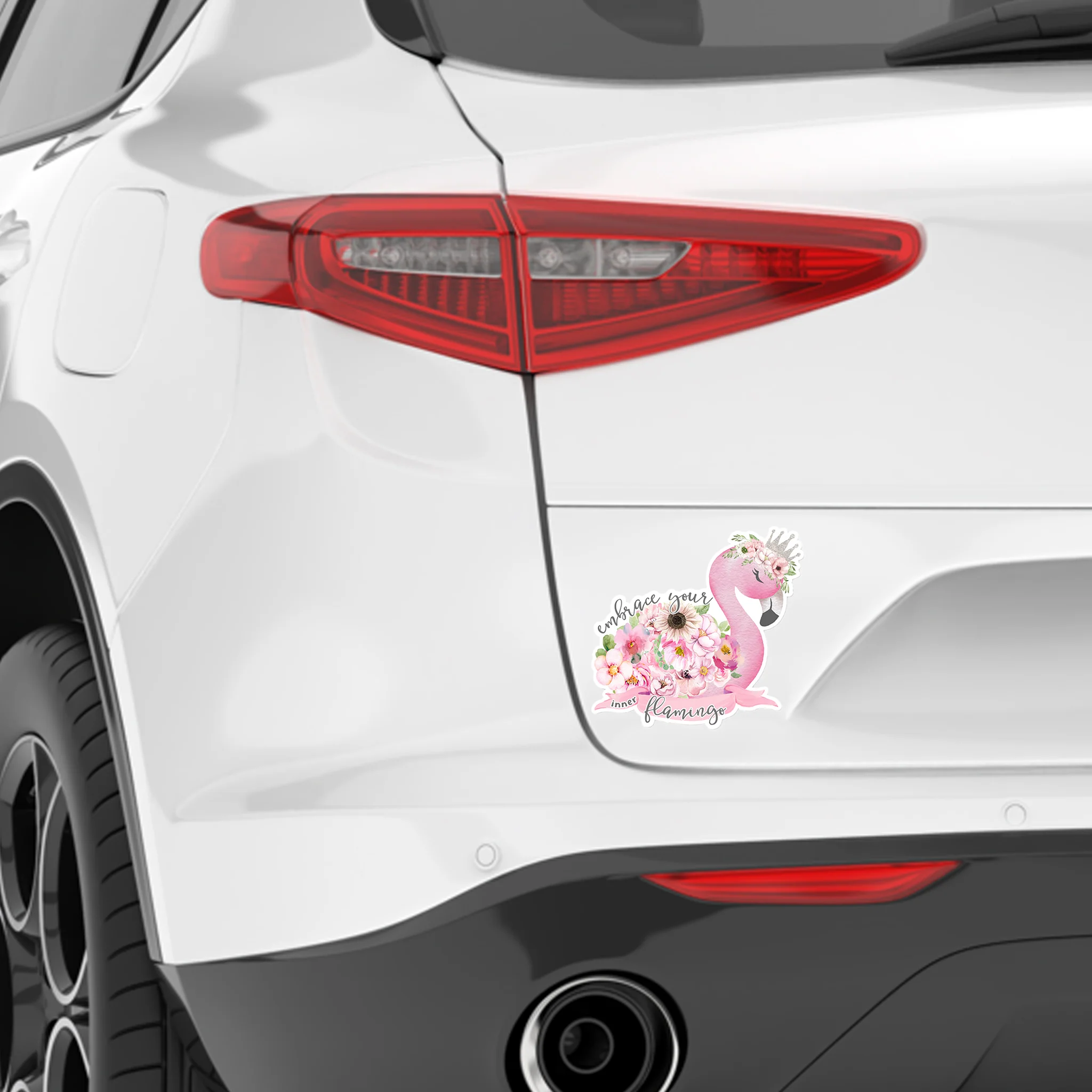 Embrace Your Inner Flamingo Die Cut Vinyl Sticker - Image 2