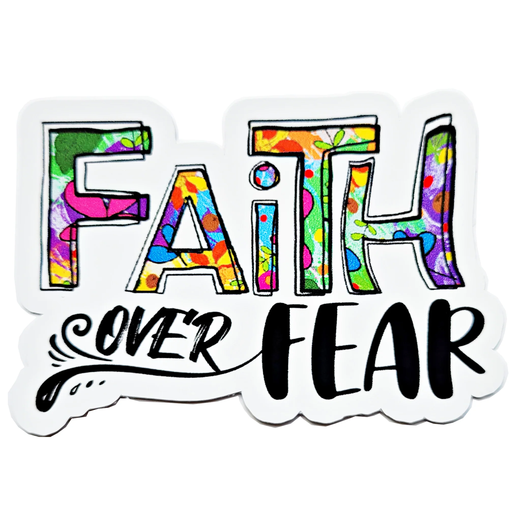 Faith Over Fear Vinyl Sticker