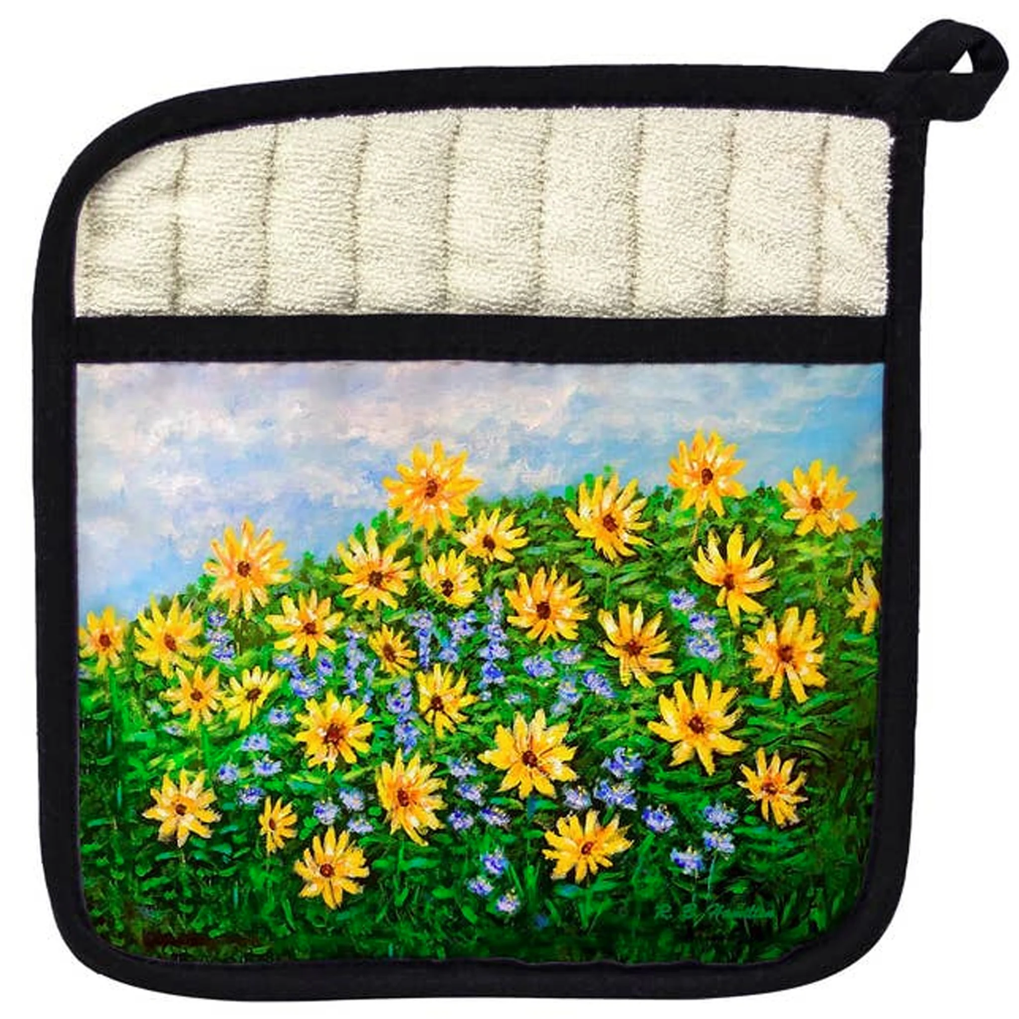 Field of Black Eyed Susans Pocket Potholder