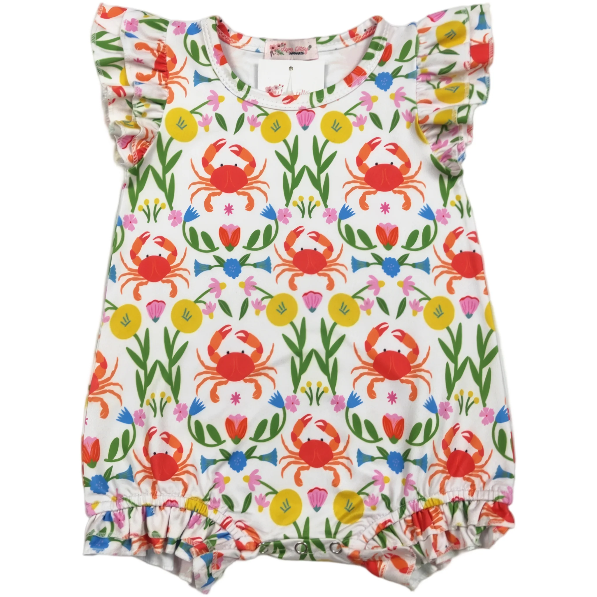Fiesta Crab Baby Romper