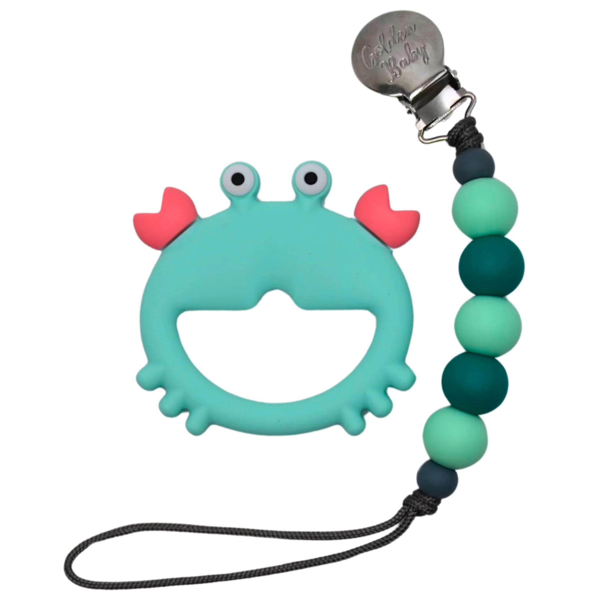 Golden Baby Crab Teether Set Assorted Colors - Image 4