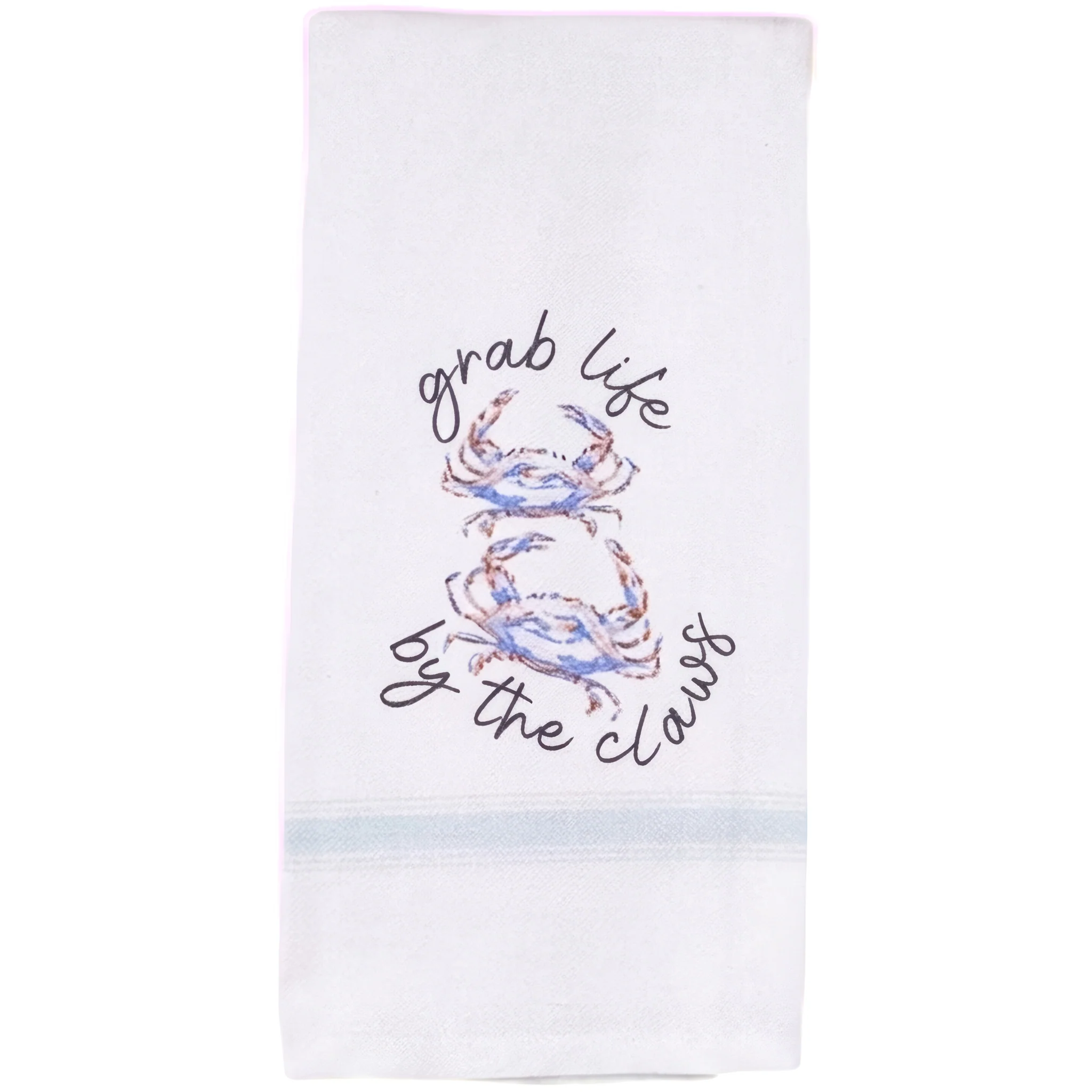 Grab Life By The Claws Crab Kitchen Towel