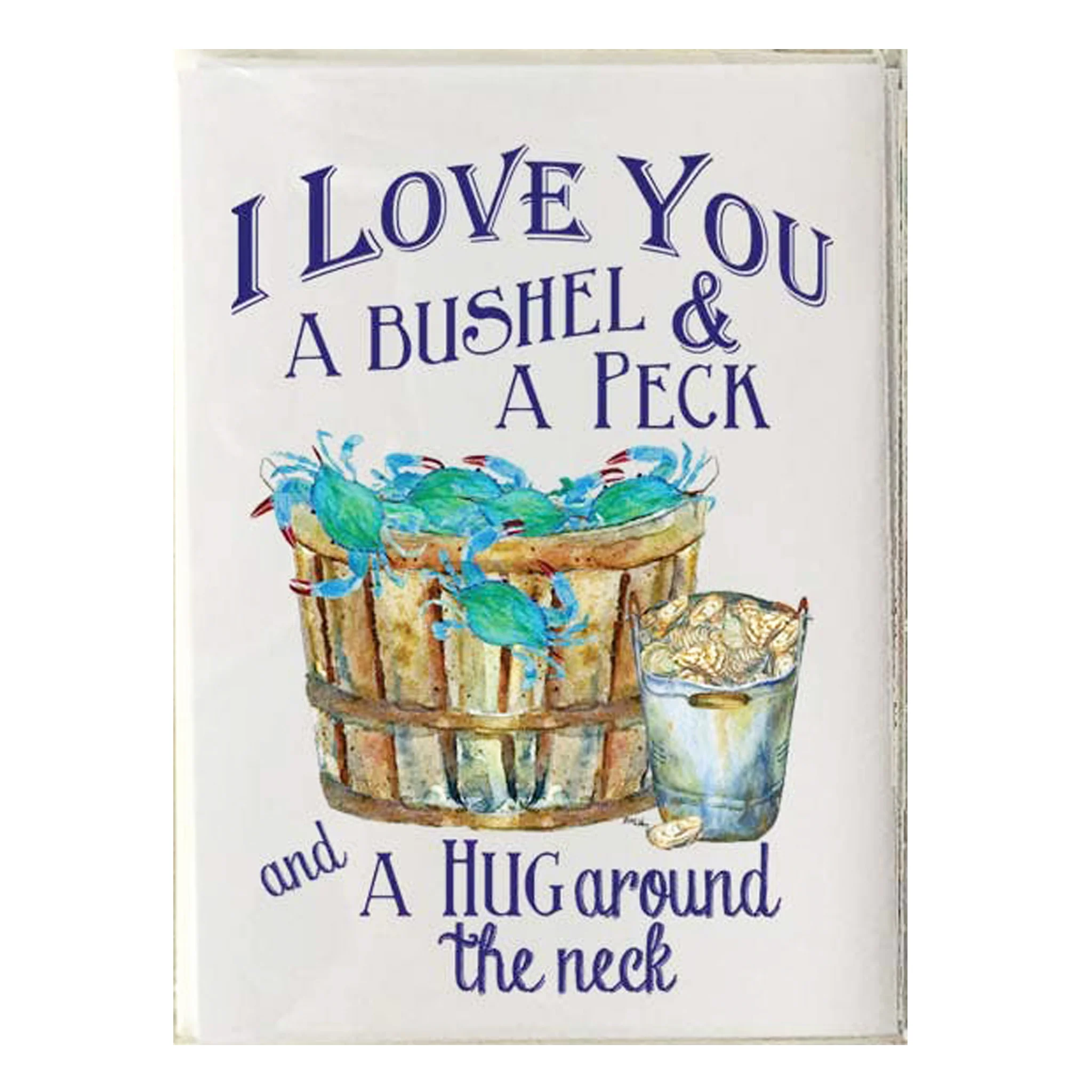 I Love You A Bushel & A Peck Note Card