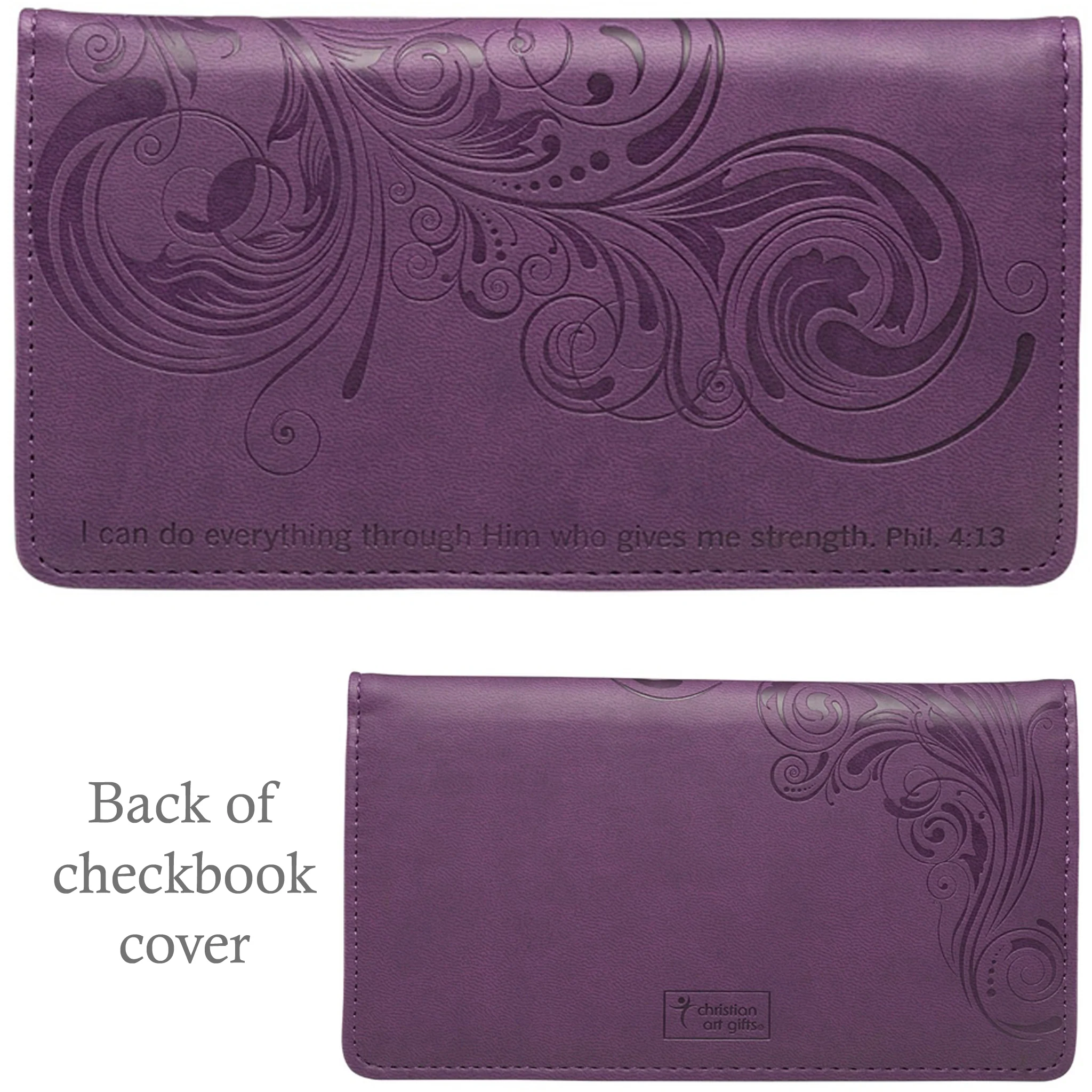 Inspirational Christian Checkbook Covers Assorted Designs - Image 11