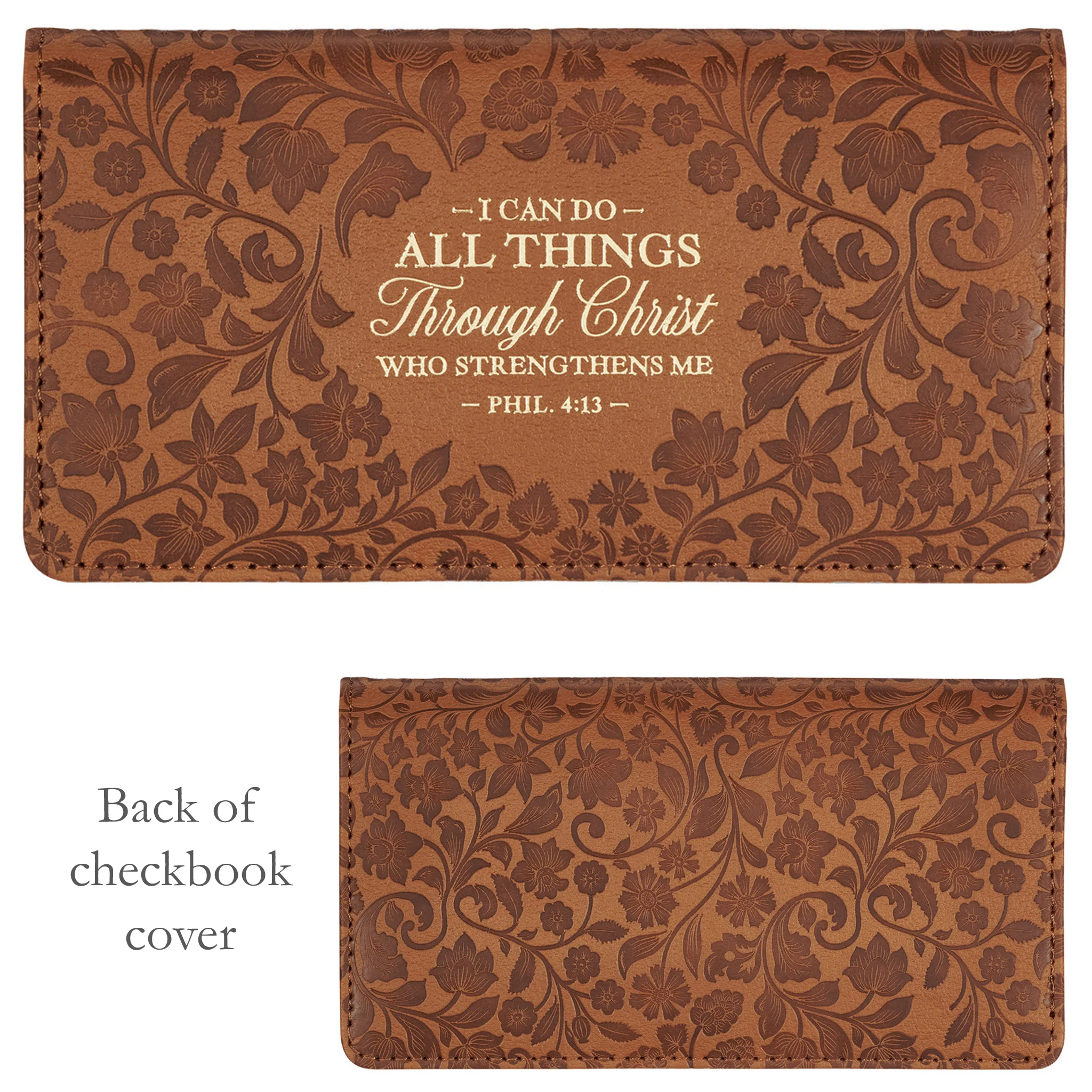 Inspirational Christian Checkbook Covers Assorted Designs - Image 17