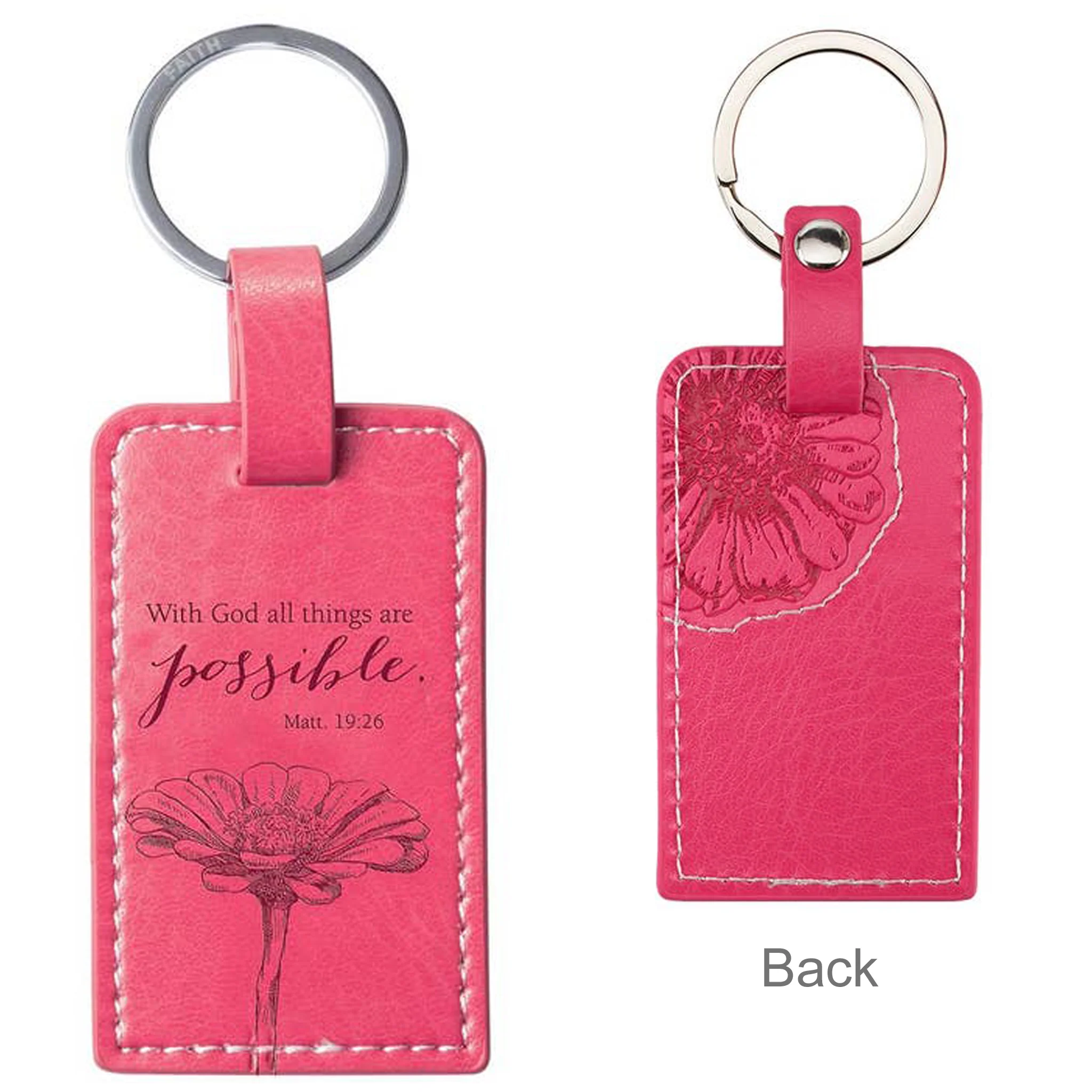 Inspirational Christian Key Rings Assorted Designs - Image 2