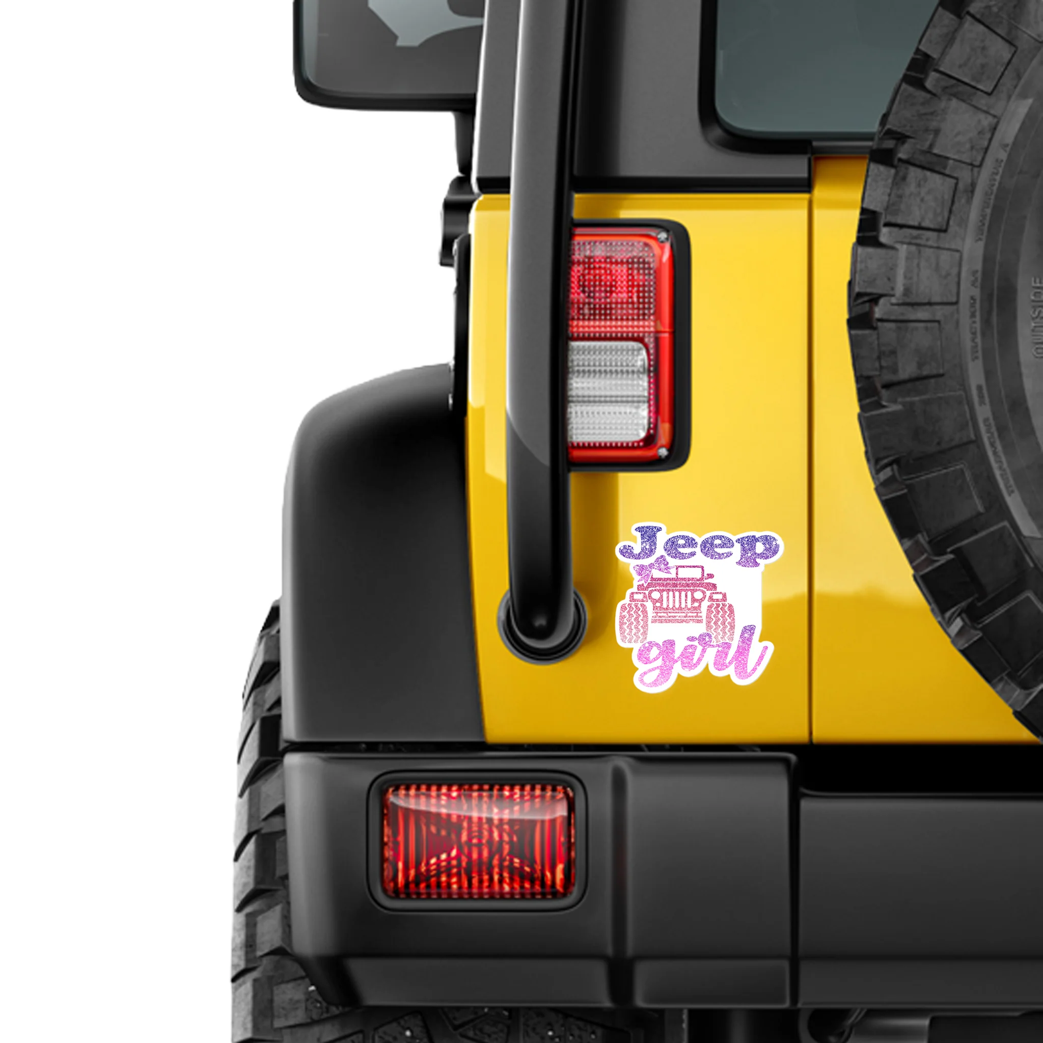 Jeep Girl Die Cut Vinyl Sticker - Image 2